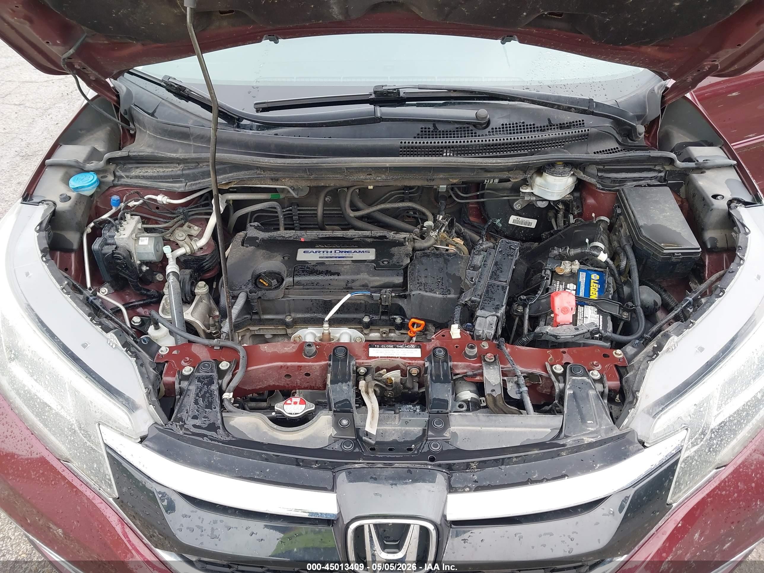 2015 Honda Cr-v Ex-l Maroon vin: 2HKRM4H78FH616660