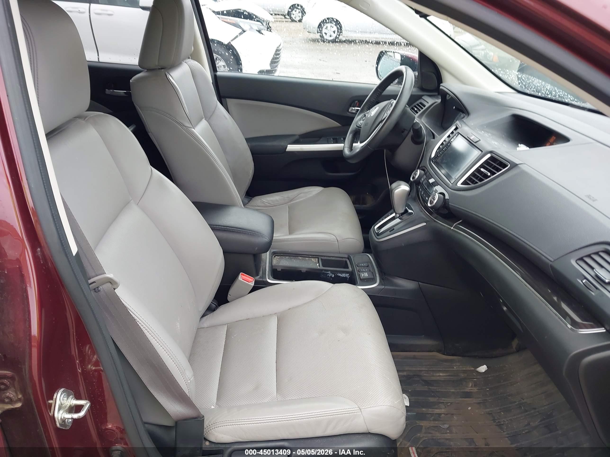 2015 Honda Cr-v Ex-l Maroon vin: 2HKRM4H78FH616660