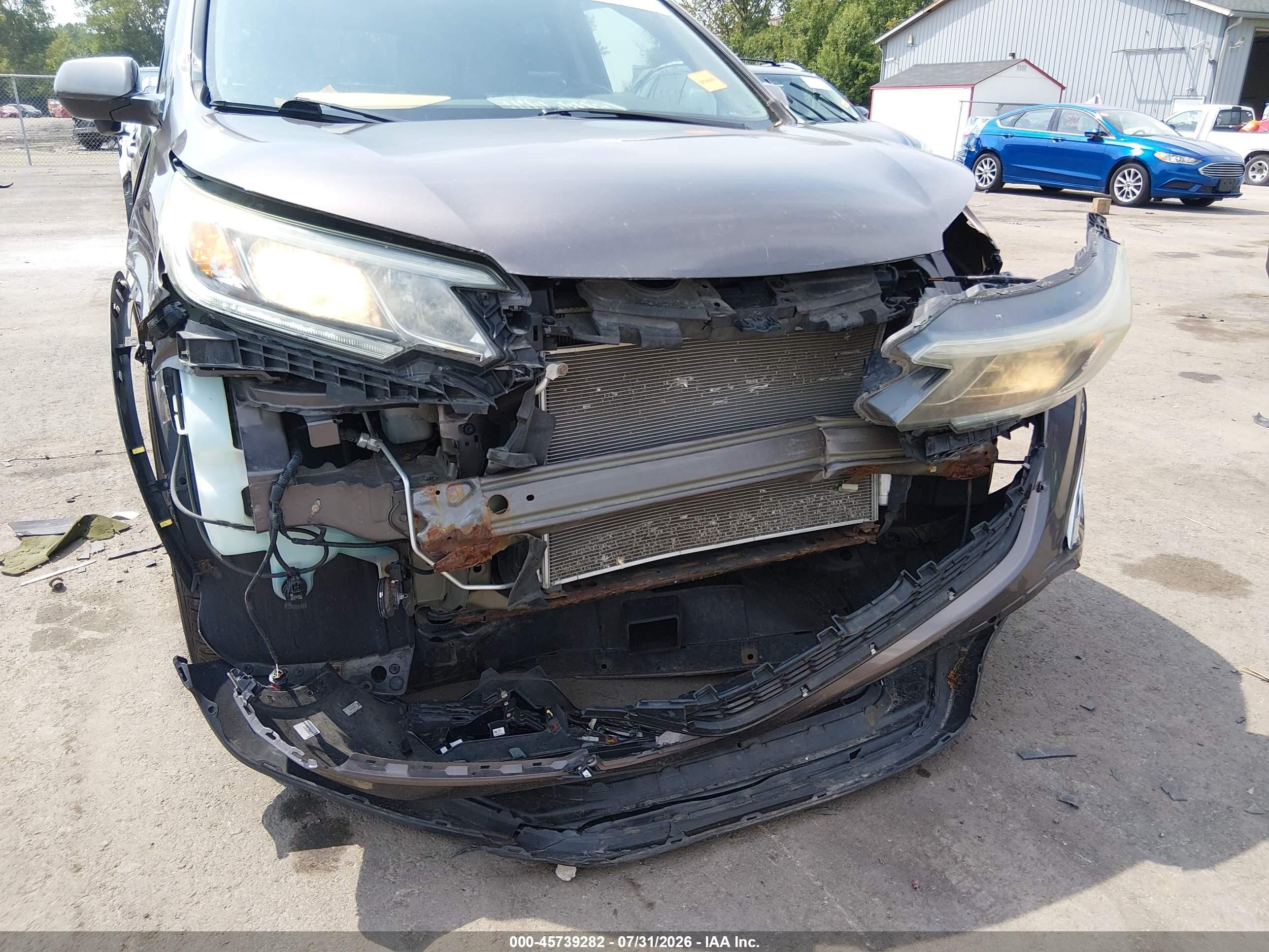 2015 Honda Cr-v Ex-l Brown vin: 2HKRM4H78FH670475