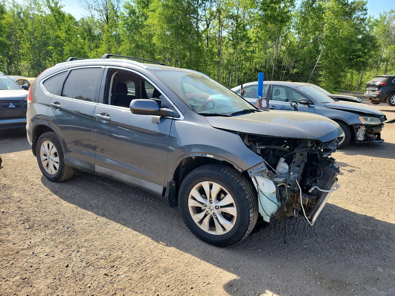 2012 Honda Cr-v Exl Gray vin: 2HKRM4H79CH112503