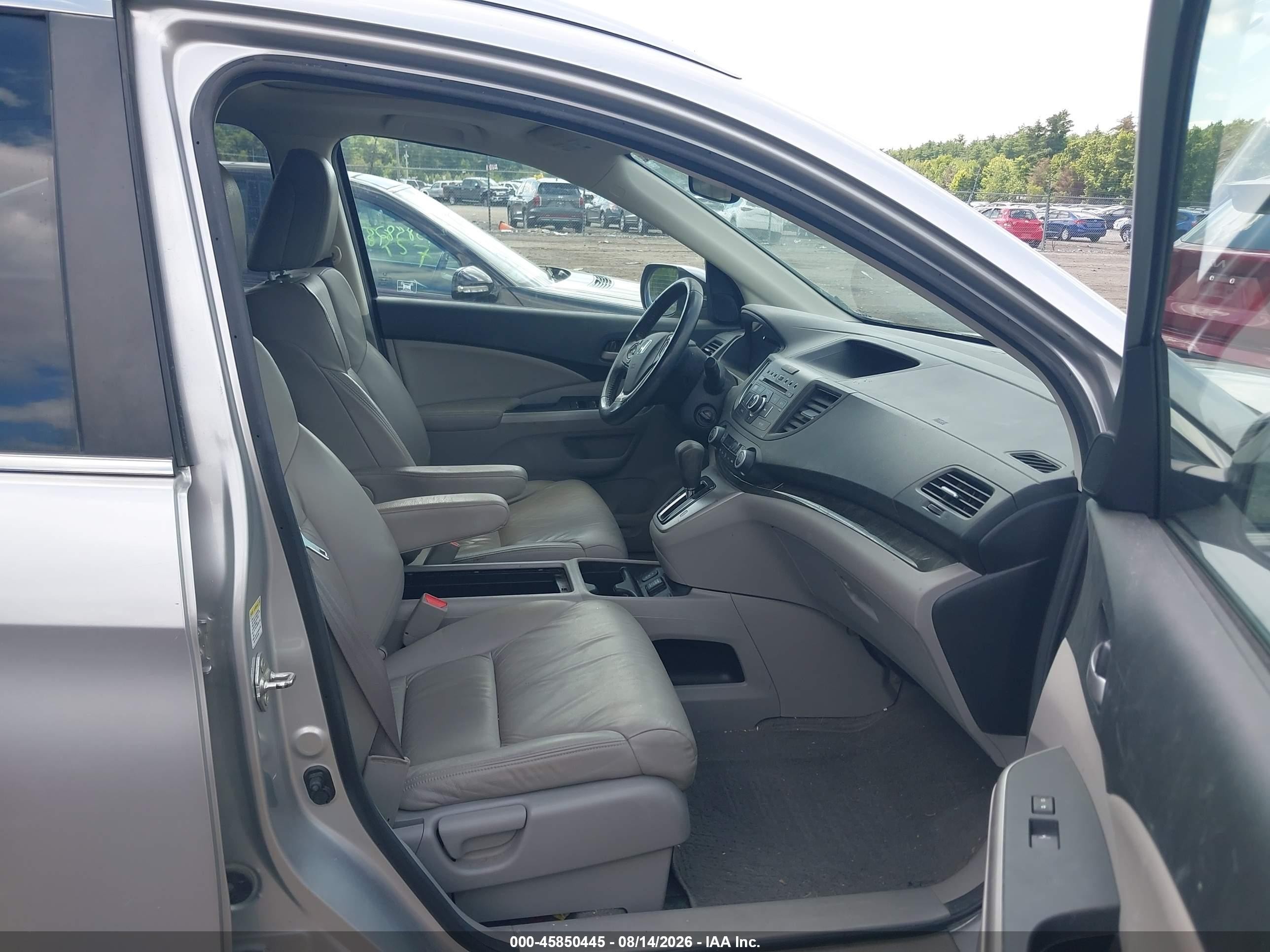 2012 Honda Cr-v Ex-l Silver vin: 2HKRM4H79CH602830