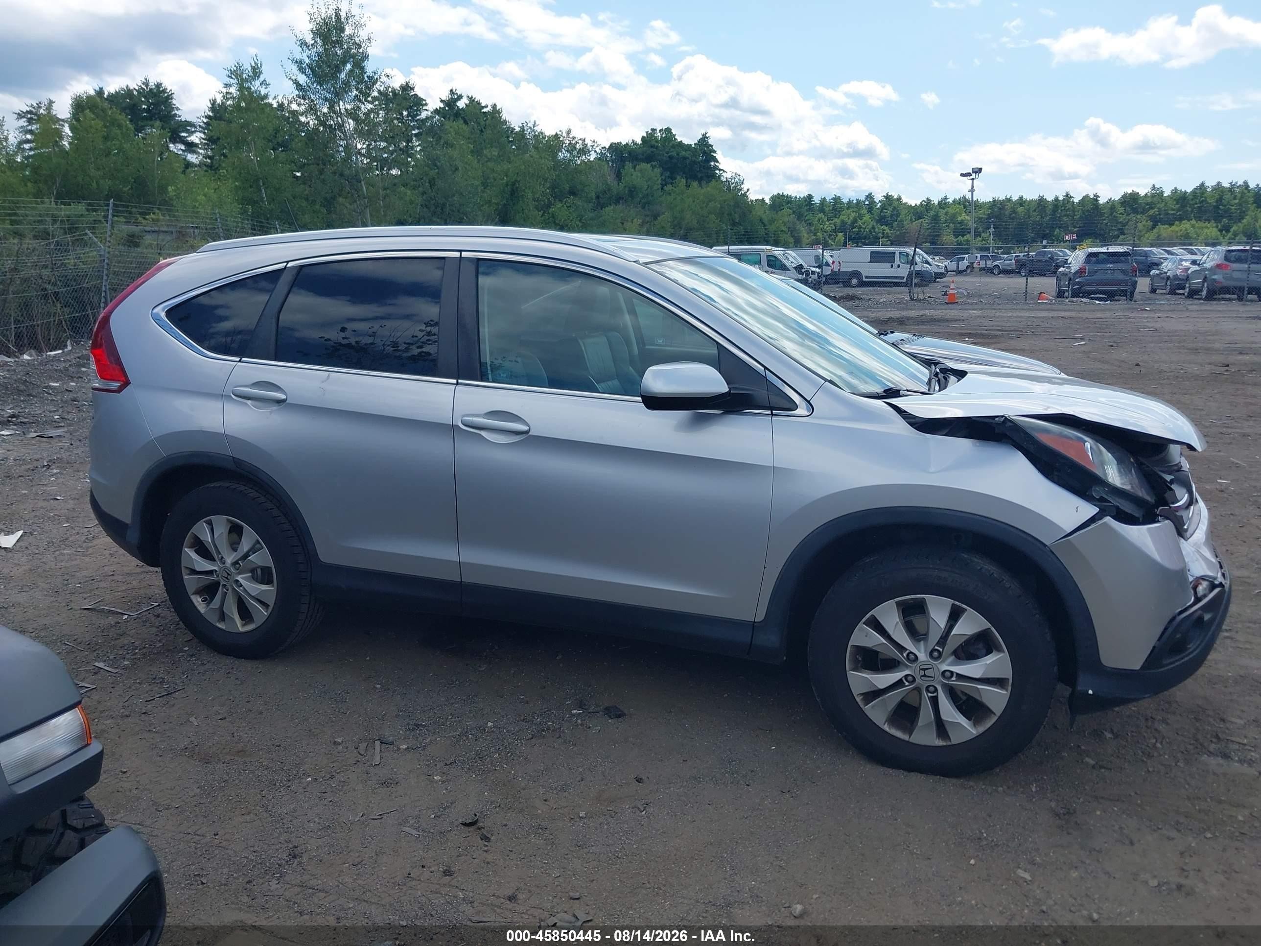 2012 Honda Cr-v Ex-l Silver vin: 2HKRM4H79CH602830