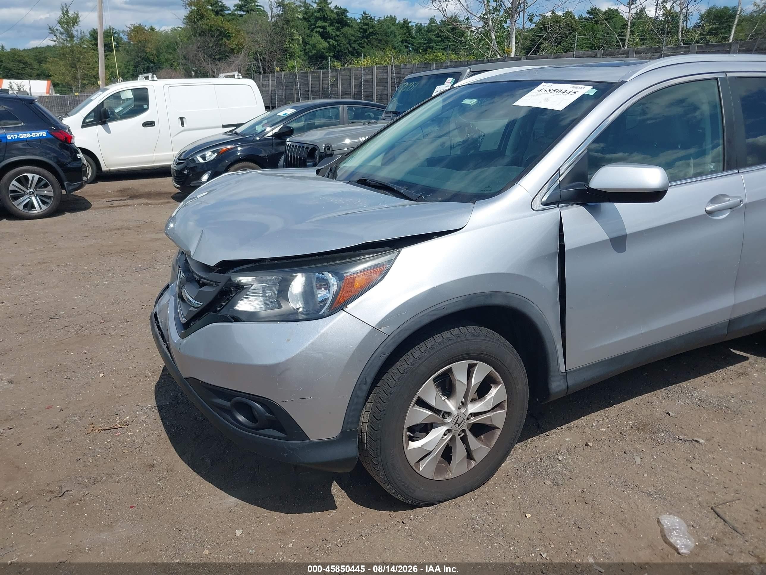 2012 Honda Cr-v Ex-l Silver vin: 2HKRM4H79CH602830