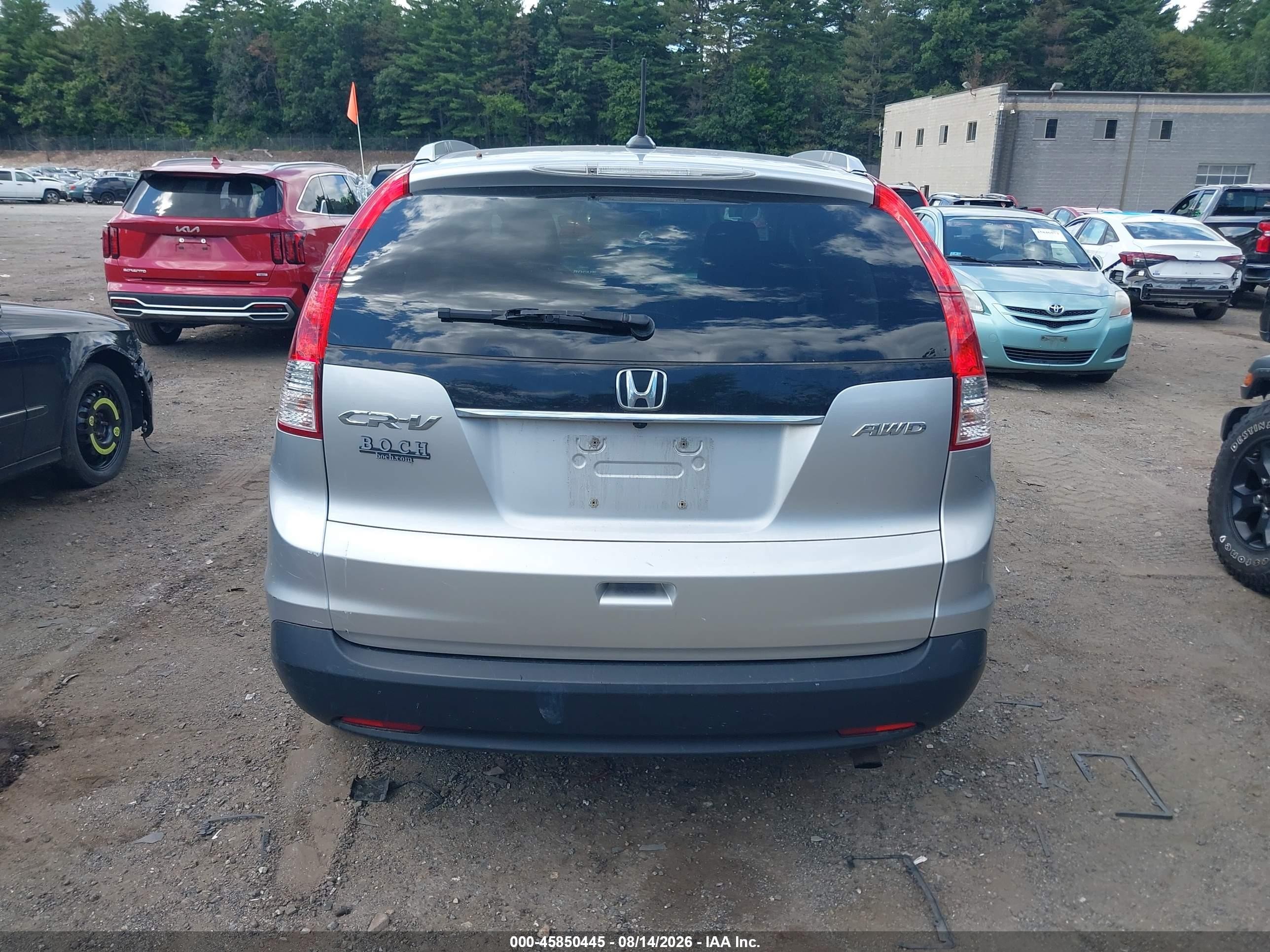 2012 Honda Cr-v Ex-l Silver vin: 2HKRM4H79CH602830