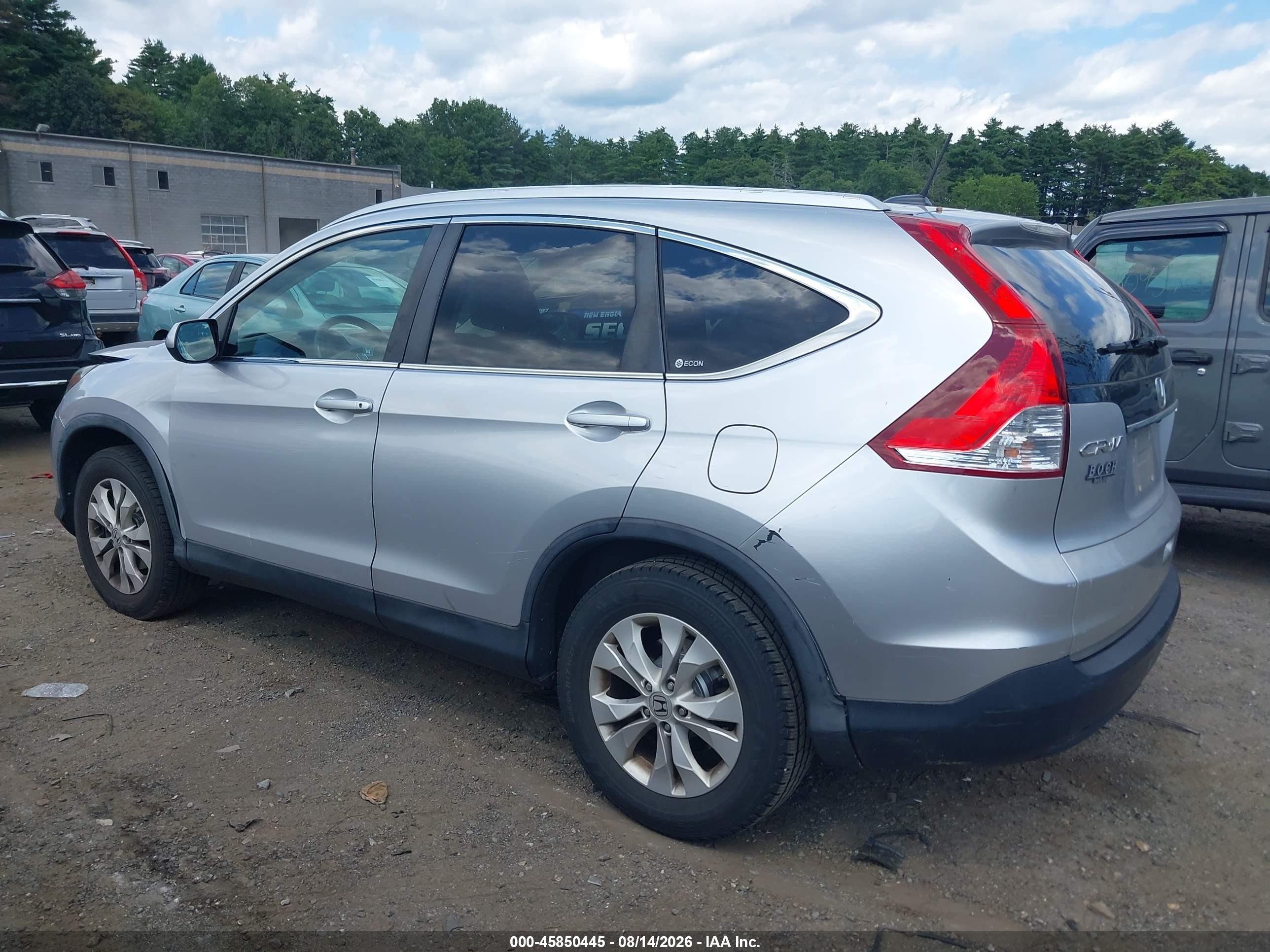 2012 Honda Cr-v Ex-l Silver vin: 2HKRM4H79CH602830