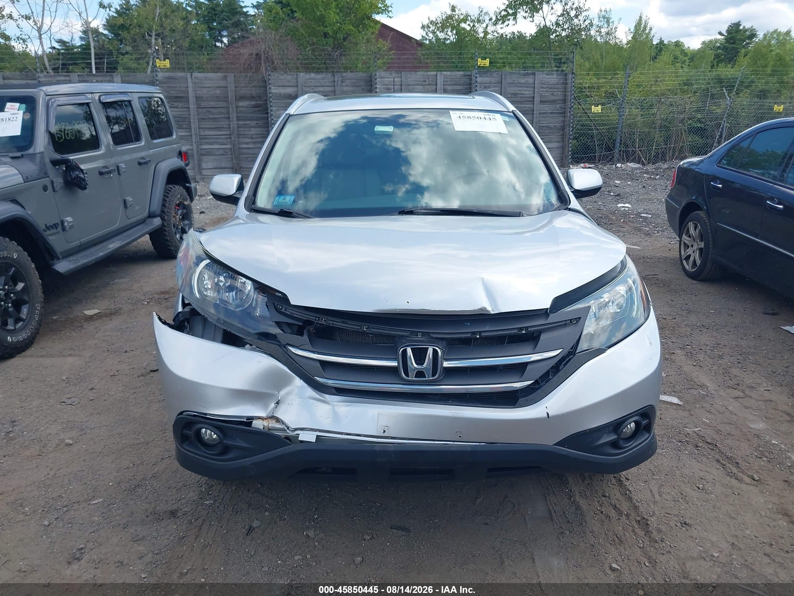 2012 Honda Cr-v Ex-l Silver vin: 2HKRM4H79CH602830