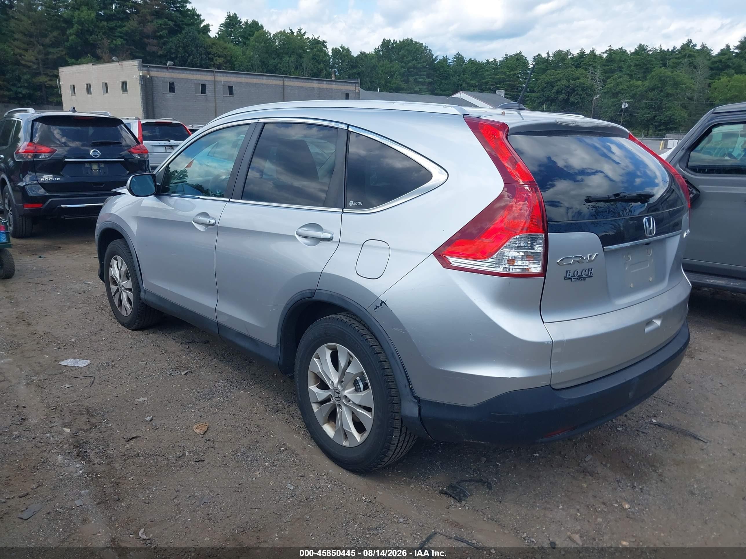 2012 Honda Cr-v Ex-l Silver vin: 2HKRM4H79CH602830