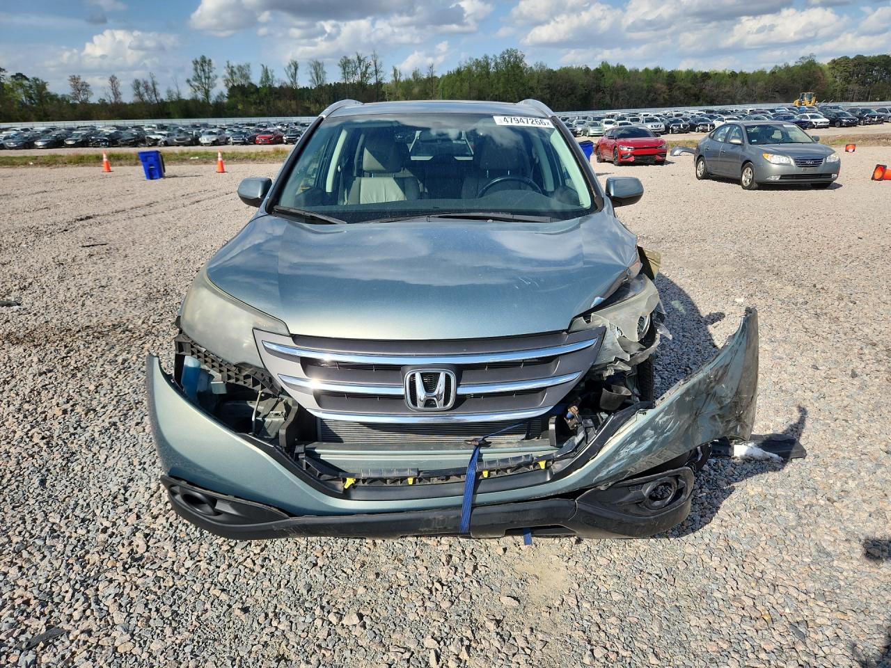 2012 Honda Cr-v Exl Green vin: 2HKRM4H79CH603895