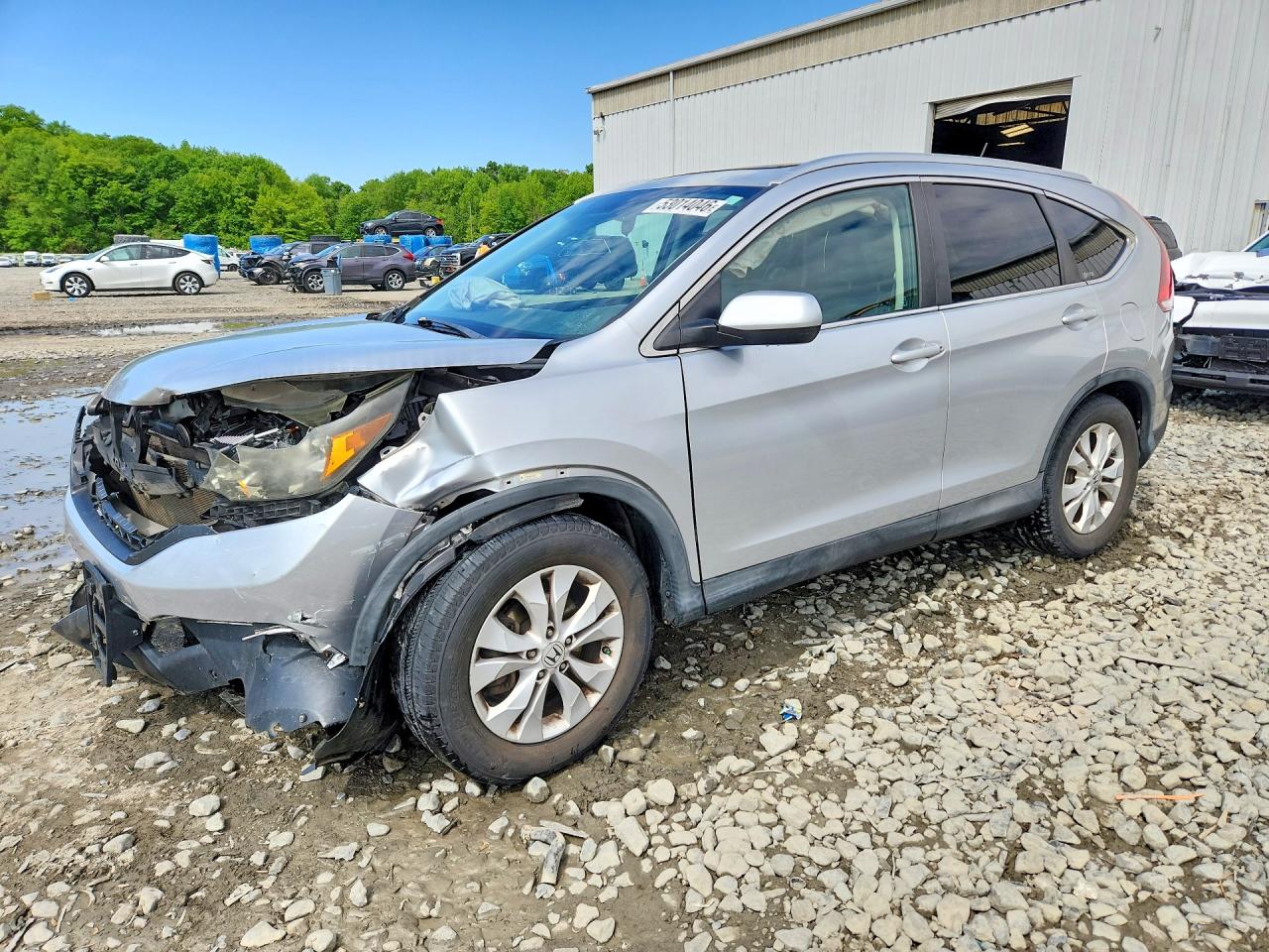 2012 Honda Cr-v Exl Silver vin: 2HKRM4H79CH612063
