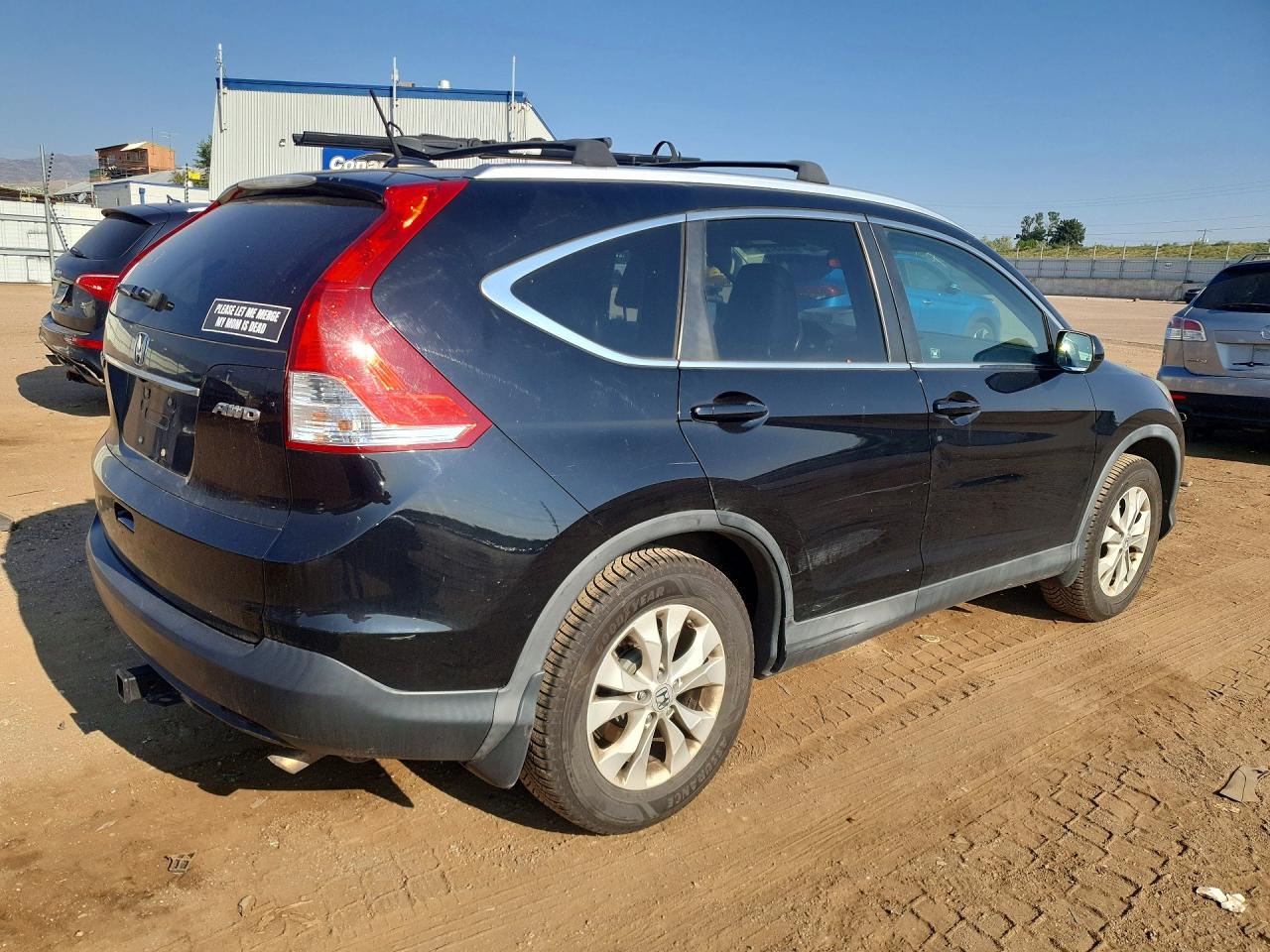 2012 Honda Cr-v Exl Black vin: 2HKRM4H79CH613651
