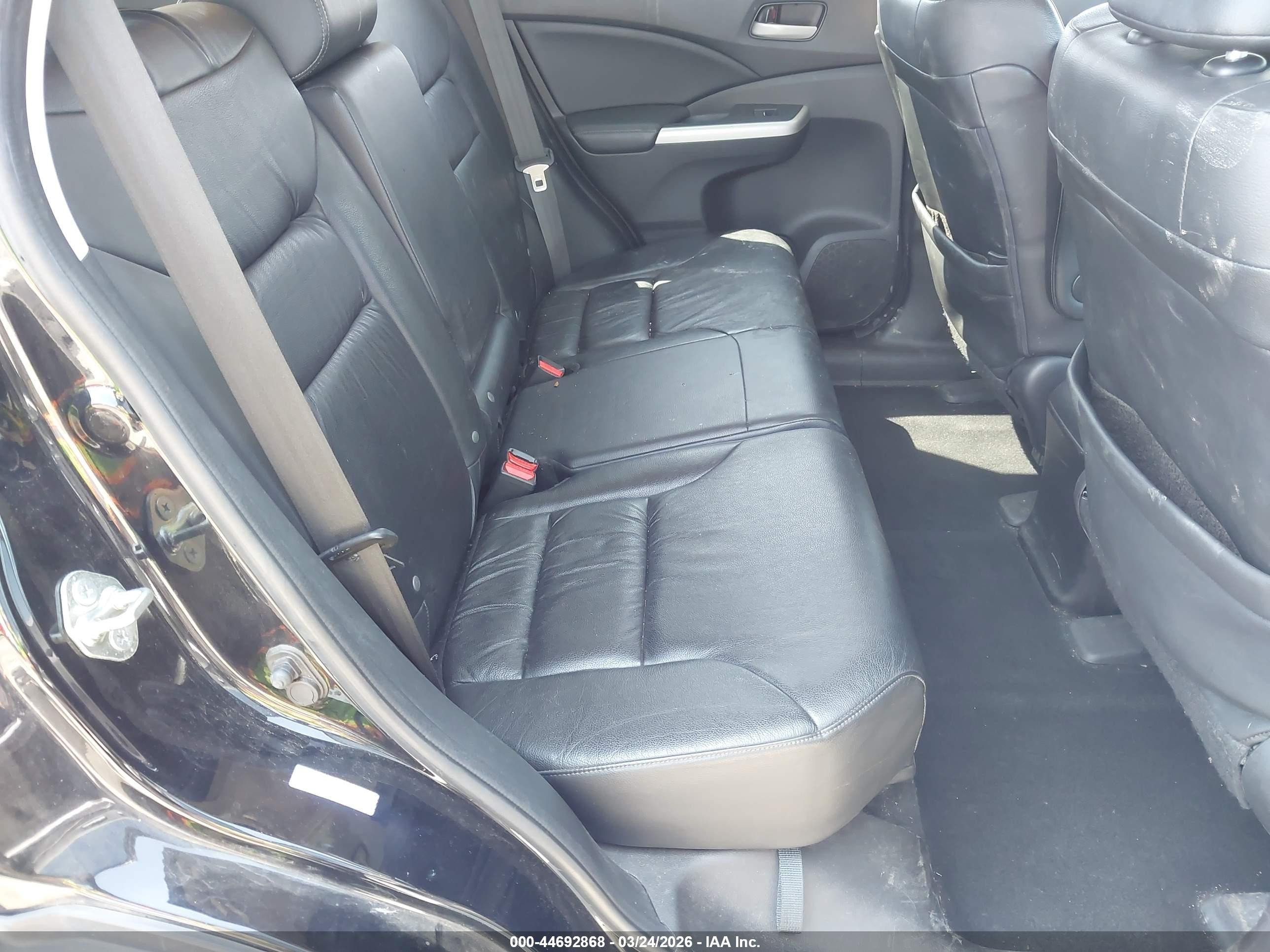 2012 Honda Cr-v Ex-l Black vin: 2HKRM4H79CH619739