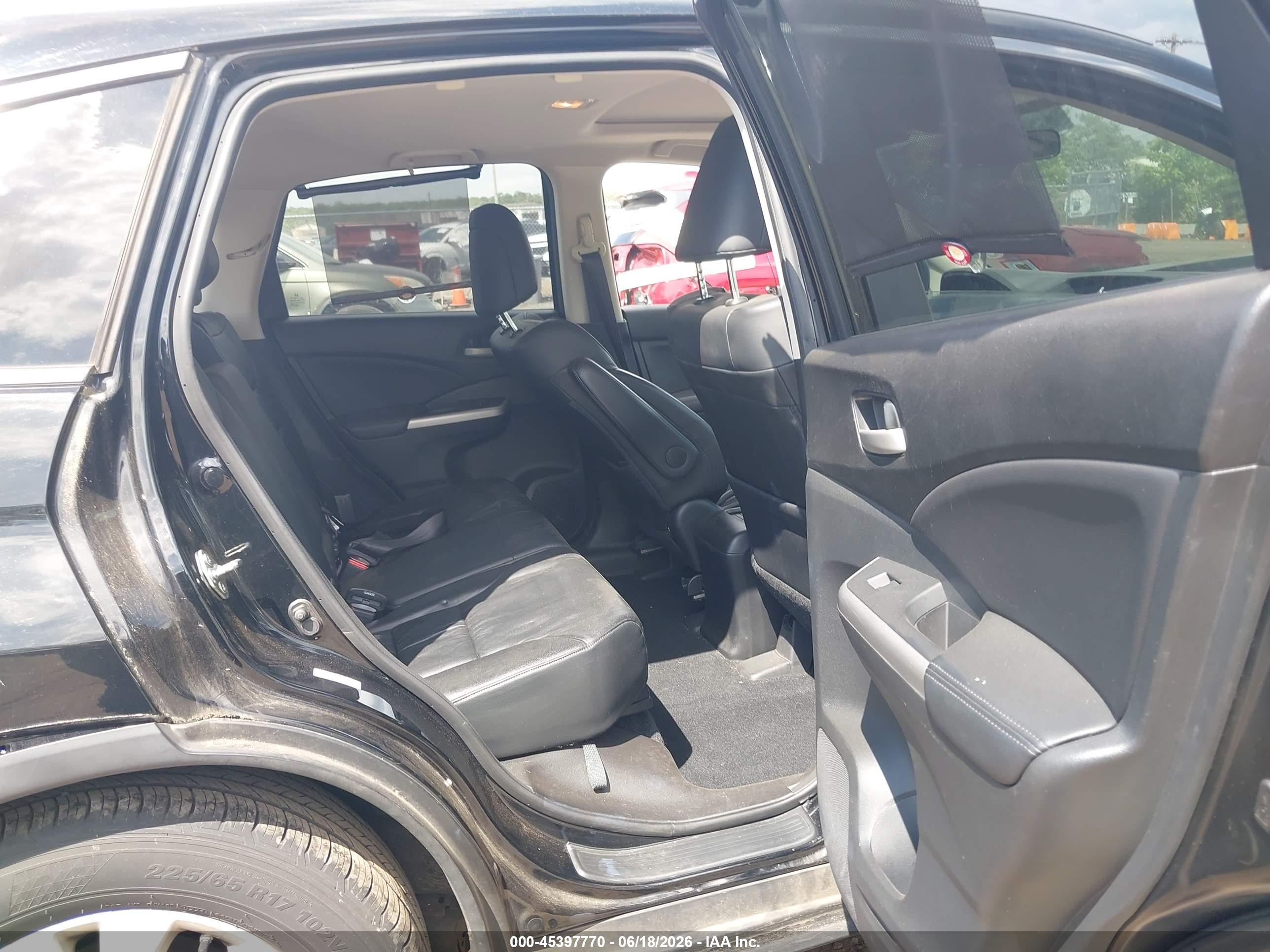 2012 Honda Cr-v Ex-l Black vin: 2HKRM4H79CH620650