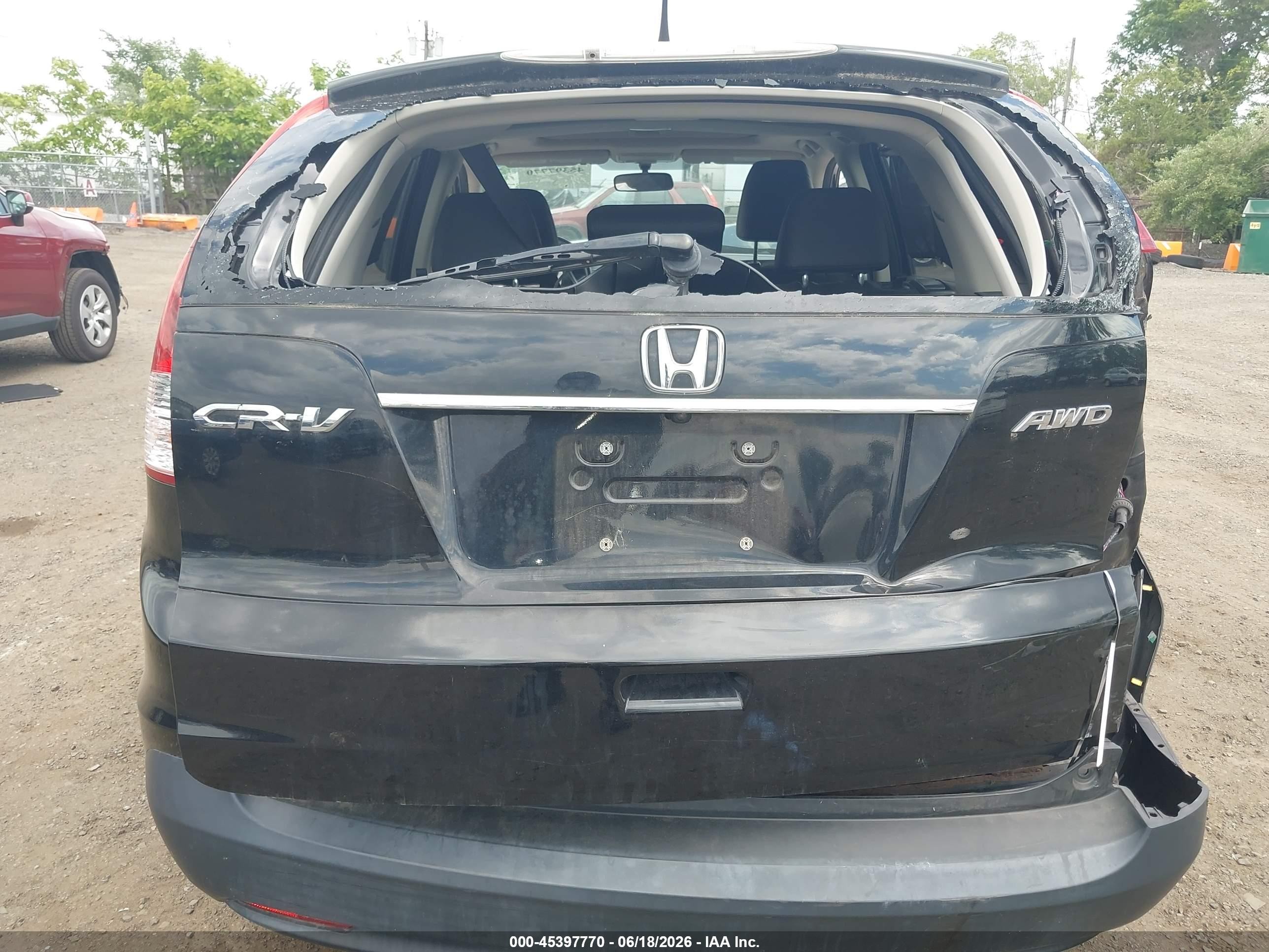 2012 Honda Cr-v Ex-l Black vin: 2HKRM4H79CH620650