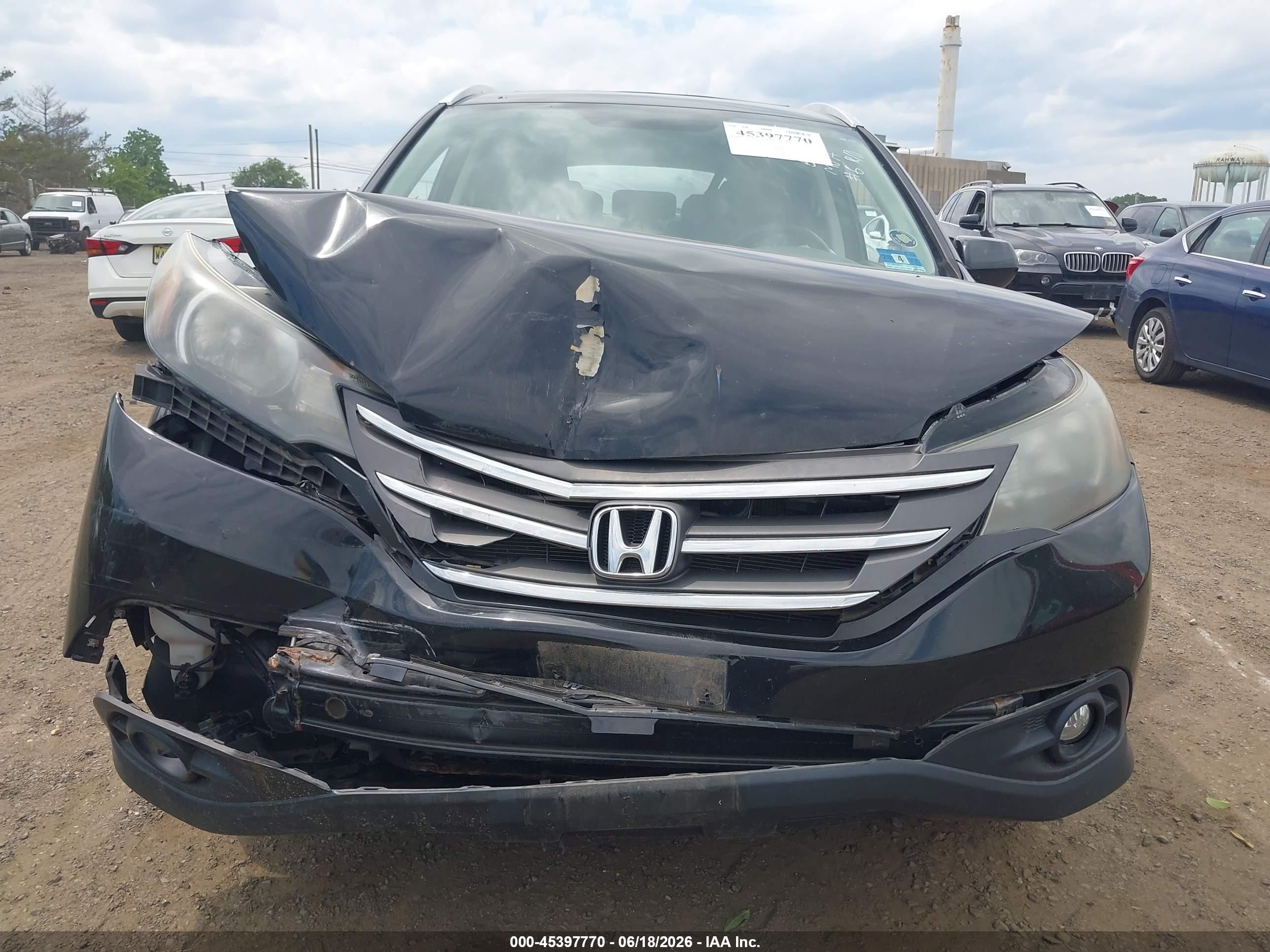 2012 Honda Cr-v Ex-l Black vin: 2HKRM4H79CH620650