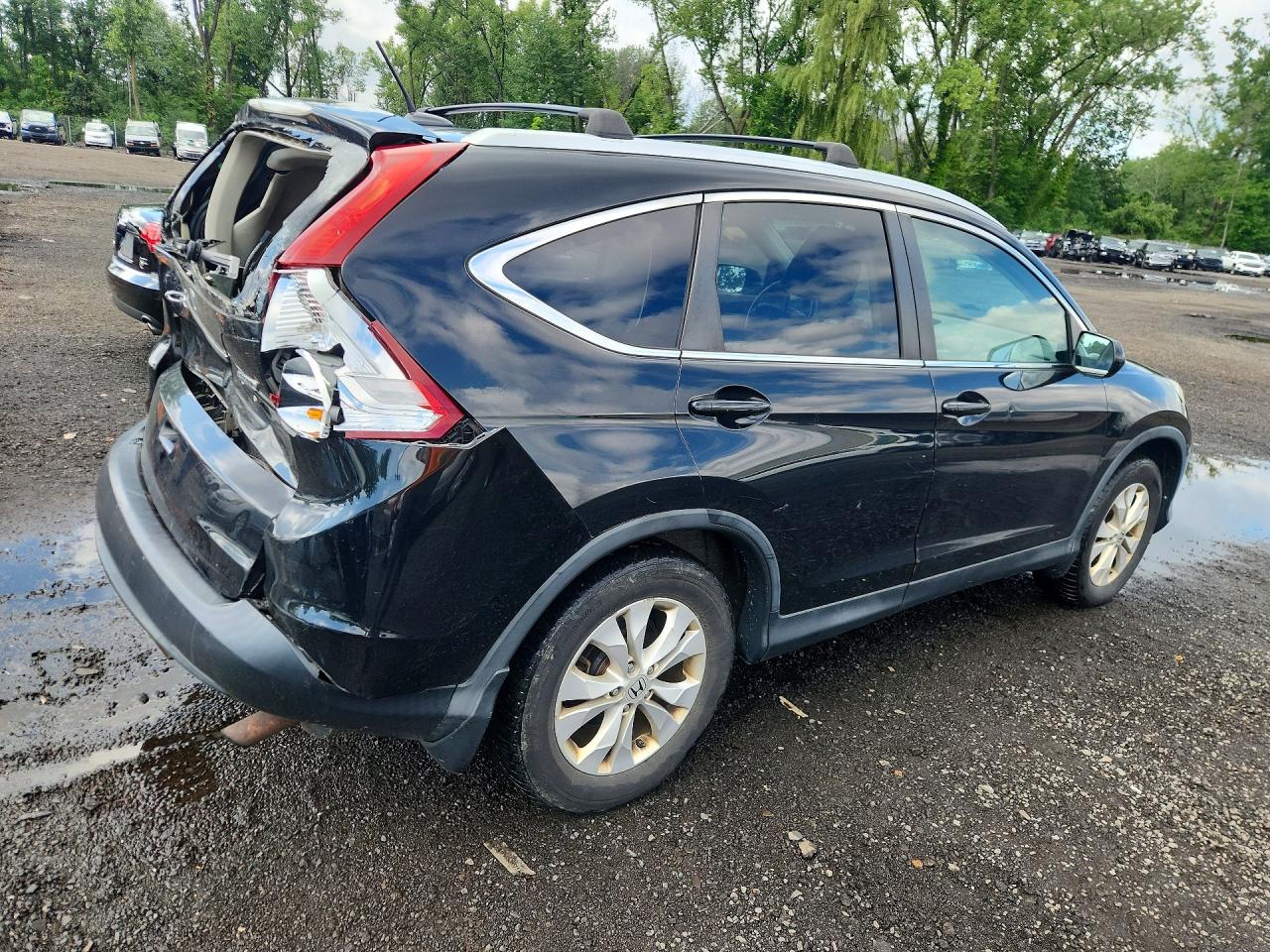 2013 Honda Cr-v Exl Черный vin: 2HKRM4H79DH603414