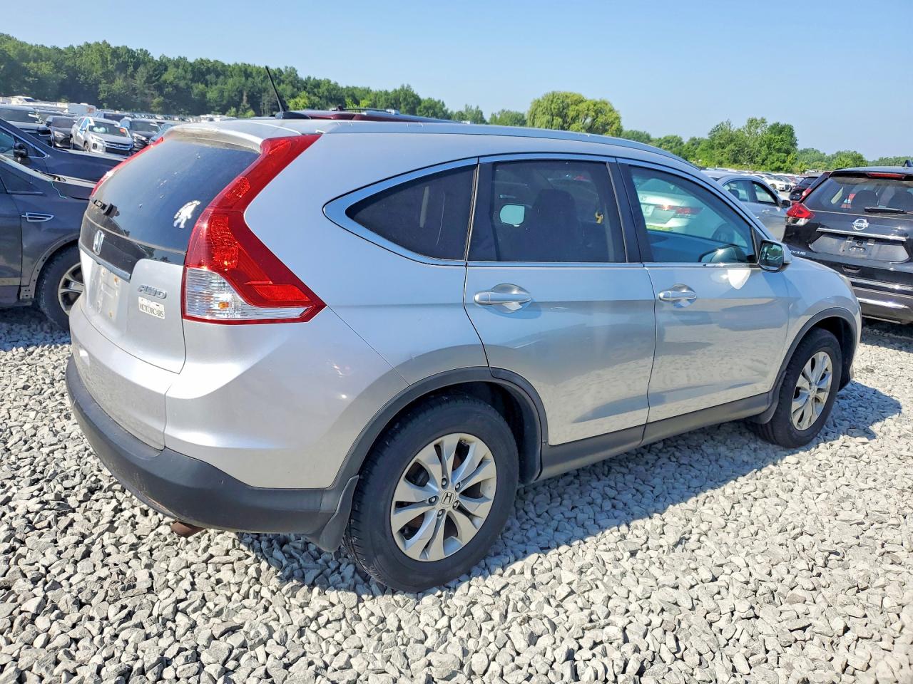 2013 Honda Cr-v Exl Silver vin: 2HKRM4H79DH612081