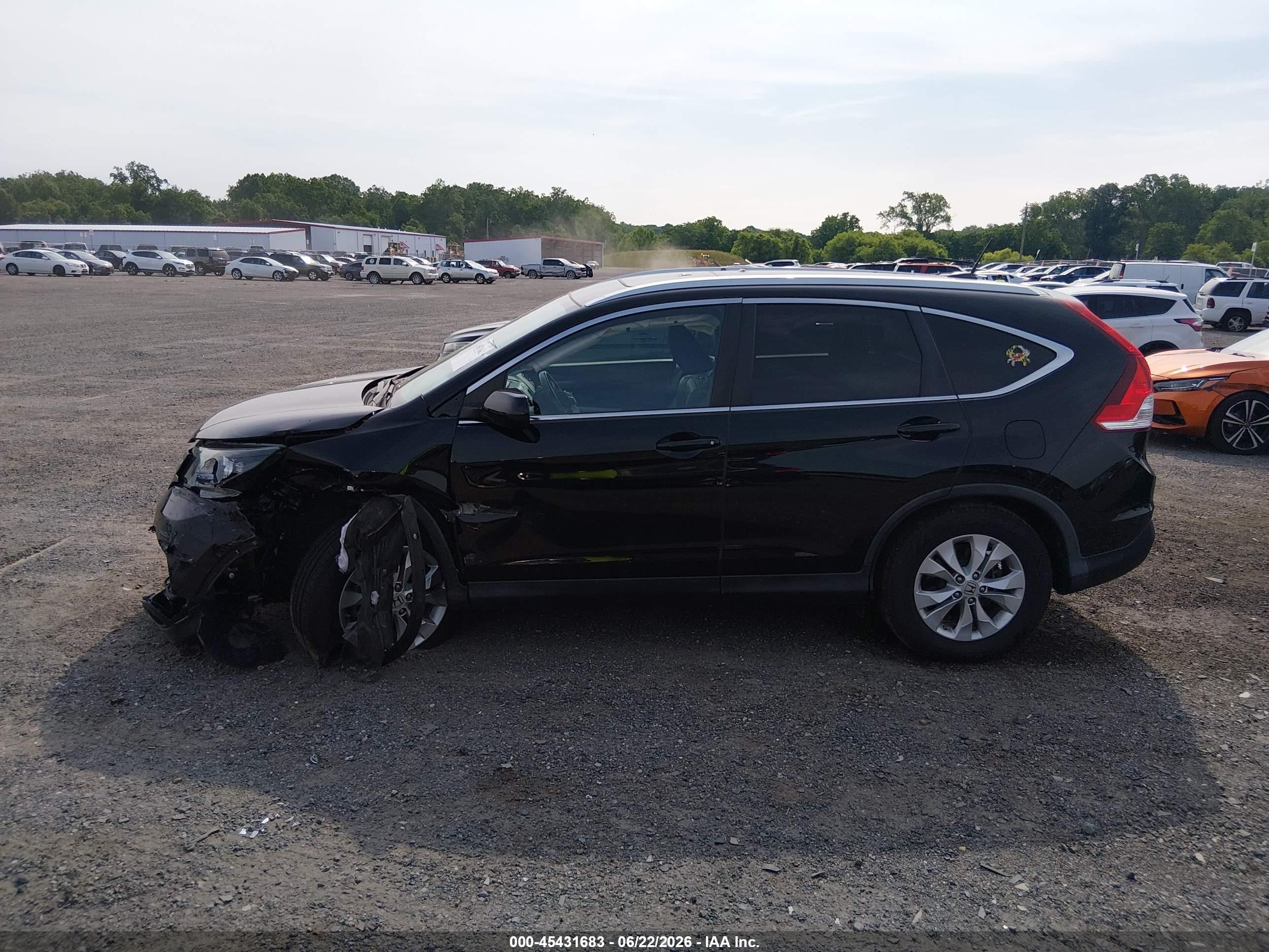 2013 Honda Cr-v Ex-l Черный vin: 2HKRM4H79DH637661