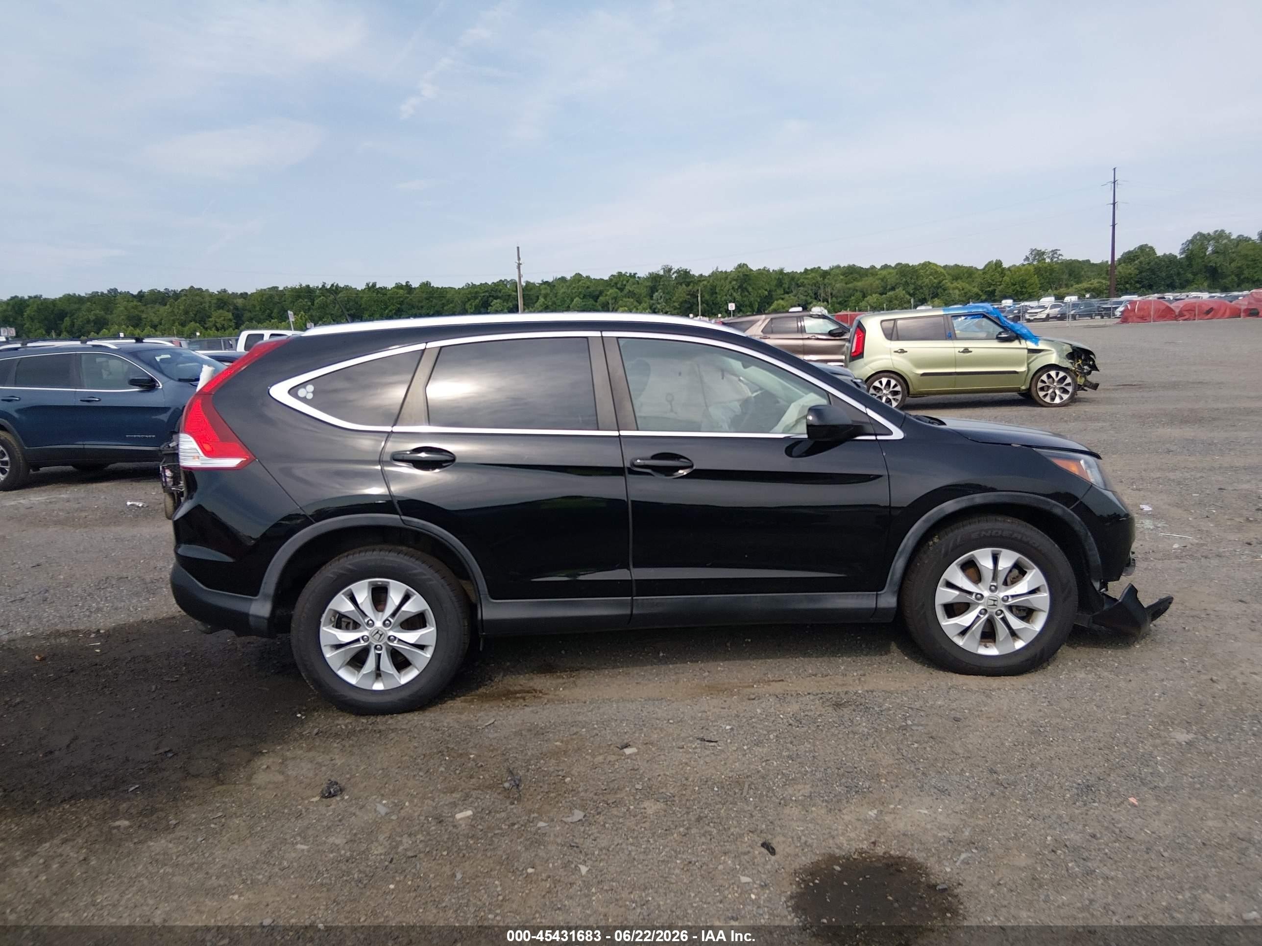 2013 Honda Cr-v Ex-l Черный vin: 2HKRM4H79DH637661