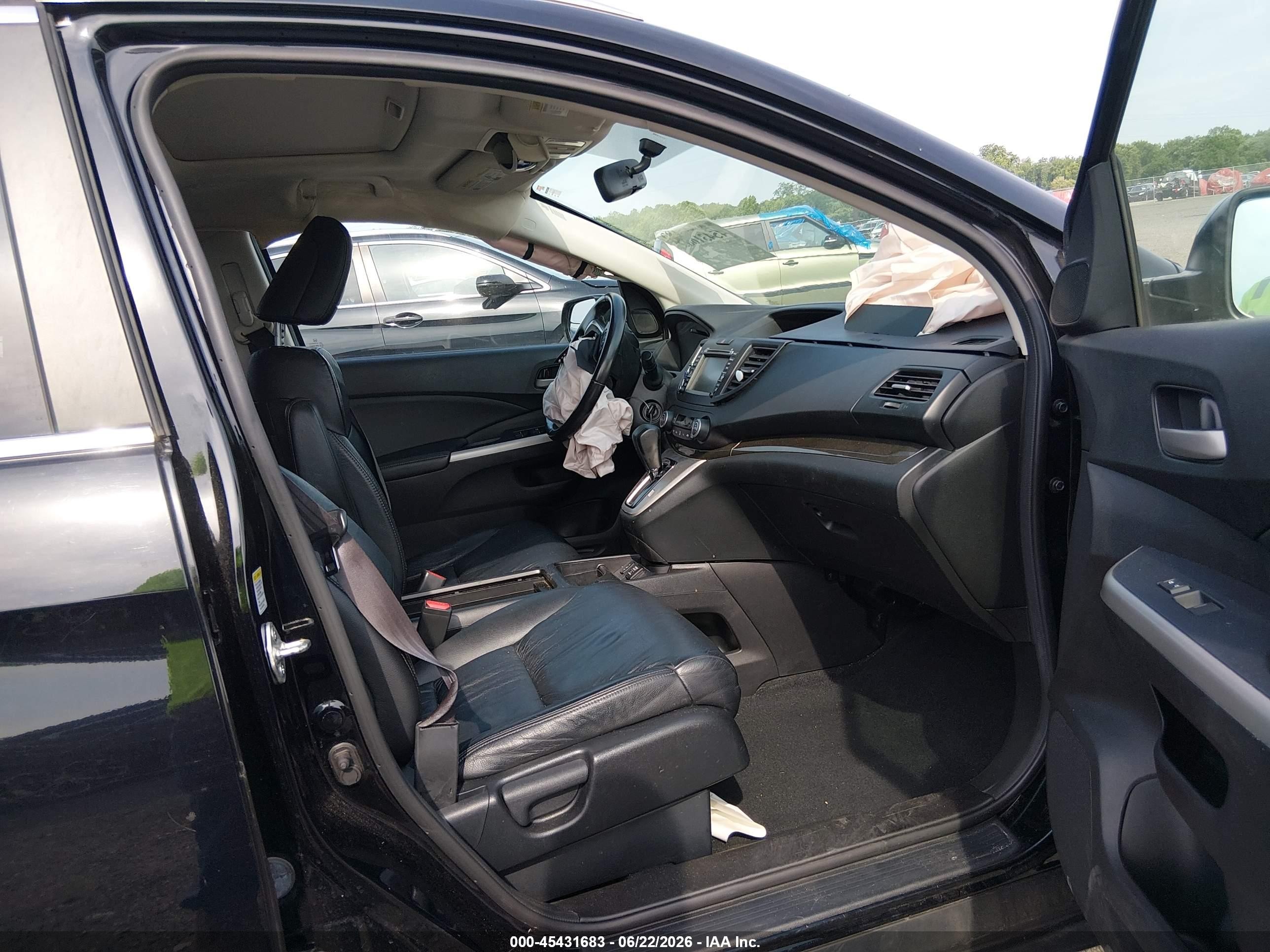 2013 Honda Cr-v Ex-l Черный vin: 2HKRM4H79DH637661