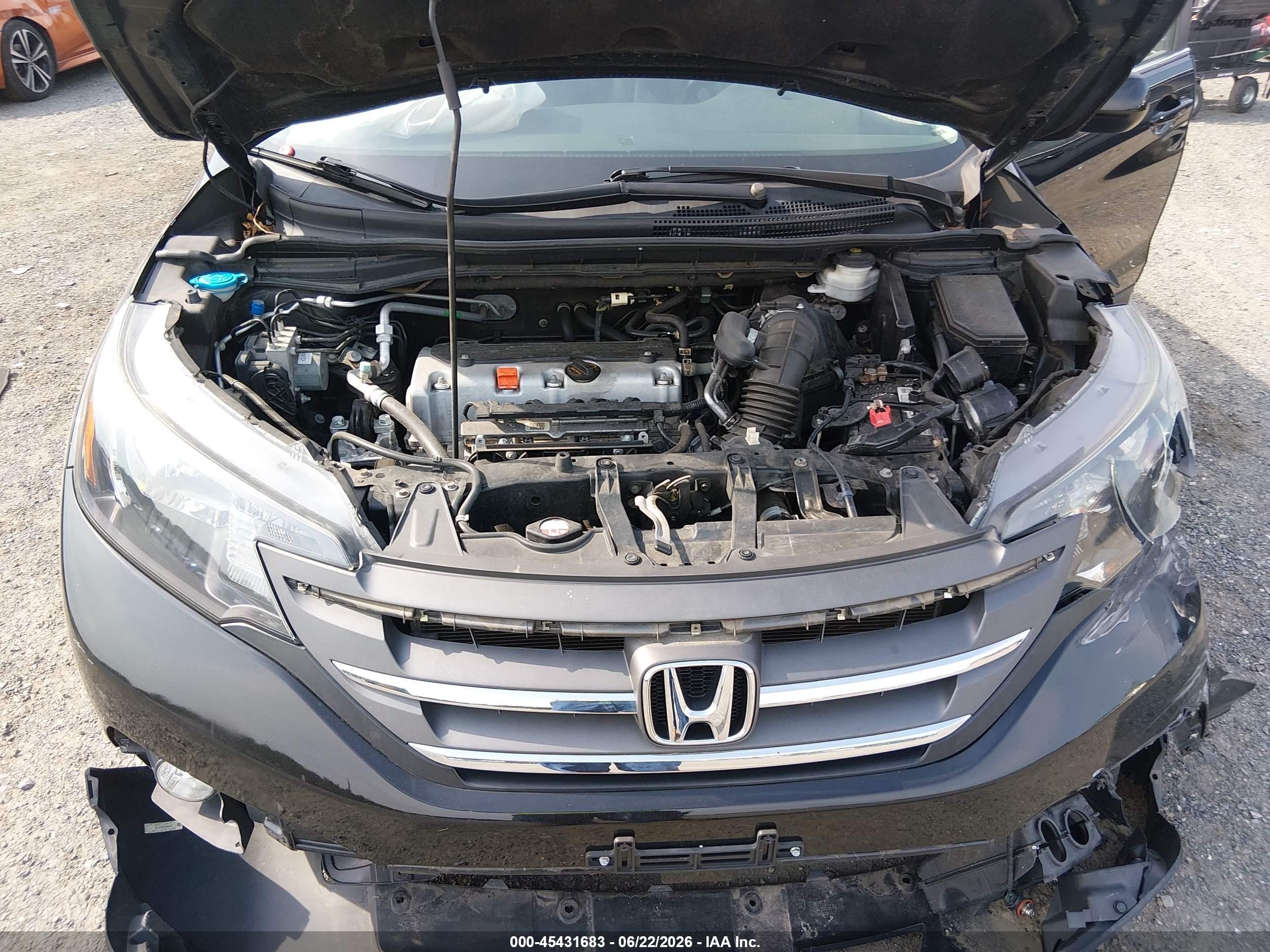 2013 Honda Cr-v Ex-l Черный vin: 2HKRM4H79DH637661