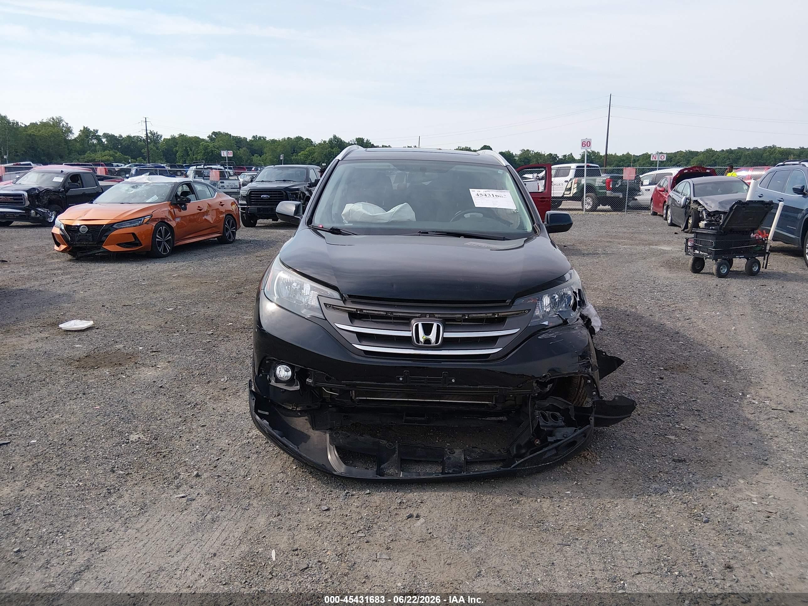 2013 Honda Cr-v Ex-l Черный vin: 2HKRM4H79DH637661