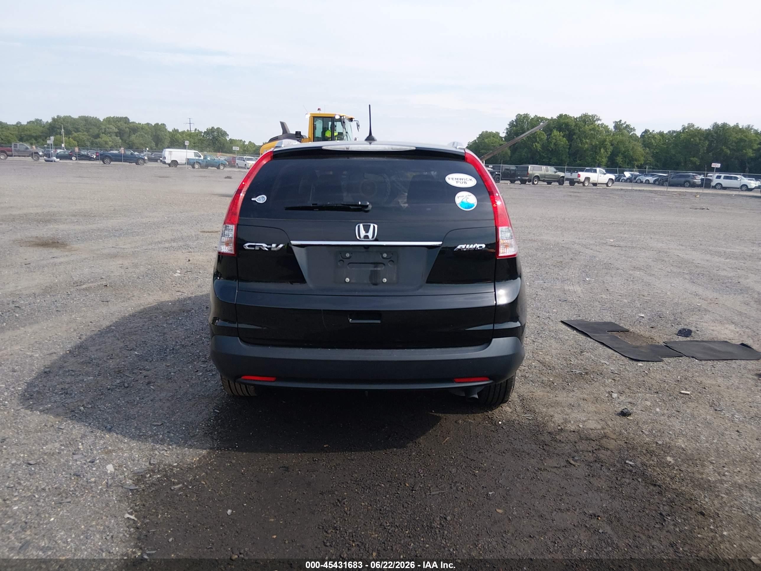 2013 Honda Cr-v Ex-l Черный vin: 2HKRM4H79DH637661