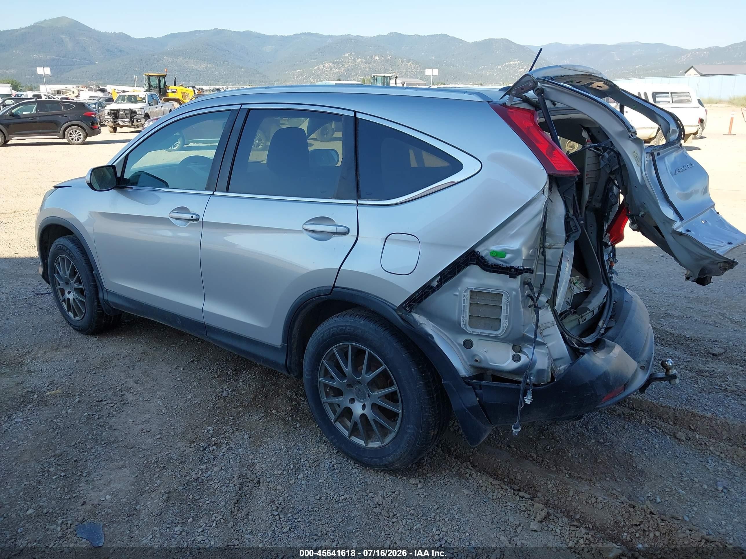 2013 Honda Cr-v Ex-l Silver vin: 2HKRM4H79DH655920