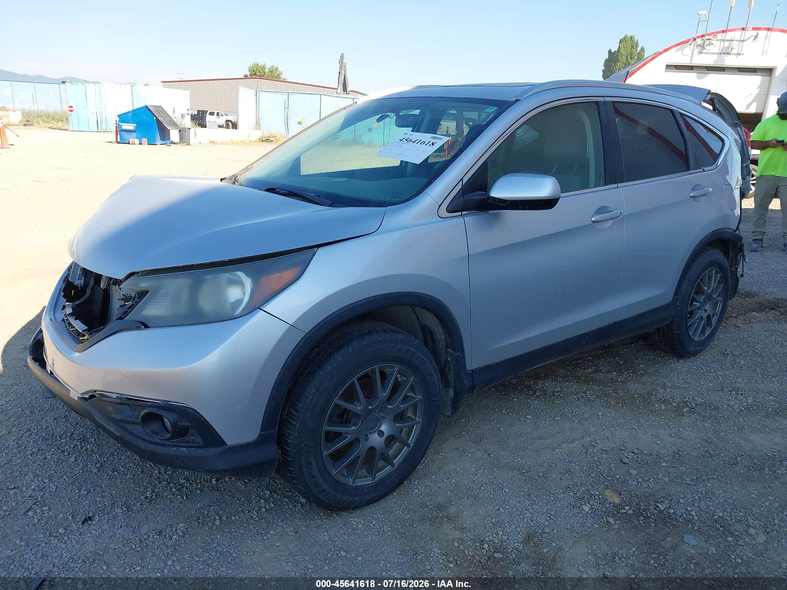 2013 Honda Cr-v Ex-l Silver vin: 2HKRM4H79DH655920