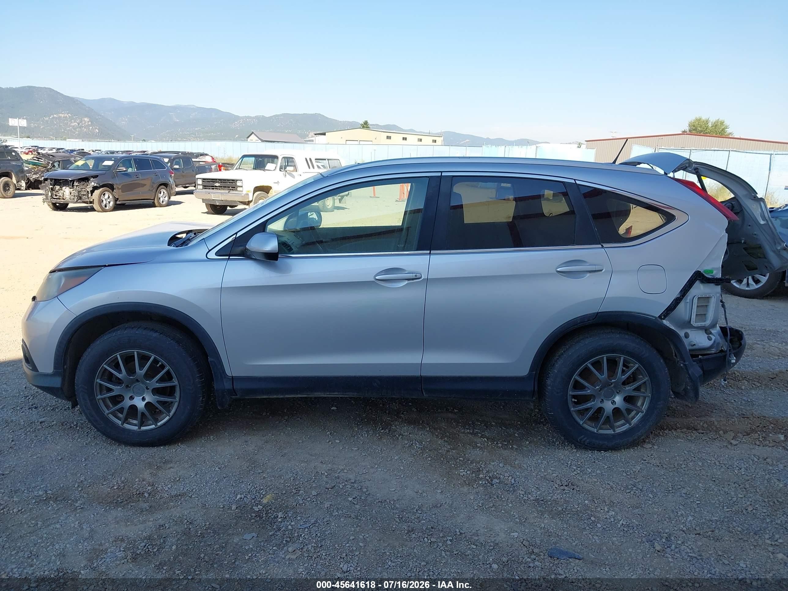 2013 Honda Cr-v Ex-l Silver vin: 2HKRM4H79DH655920