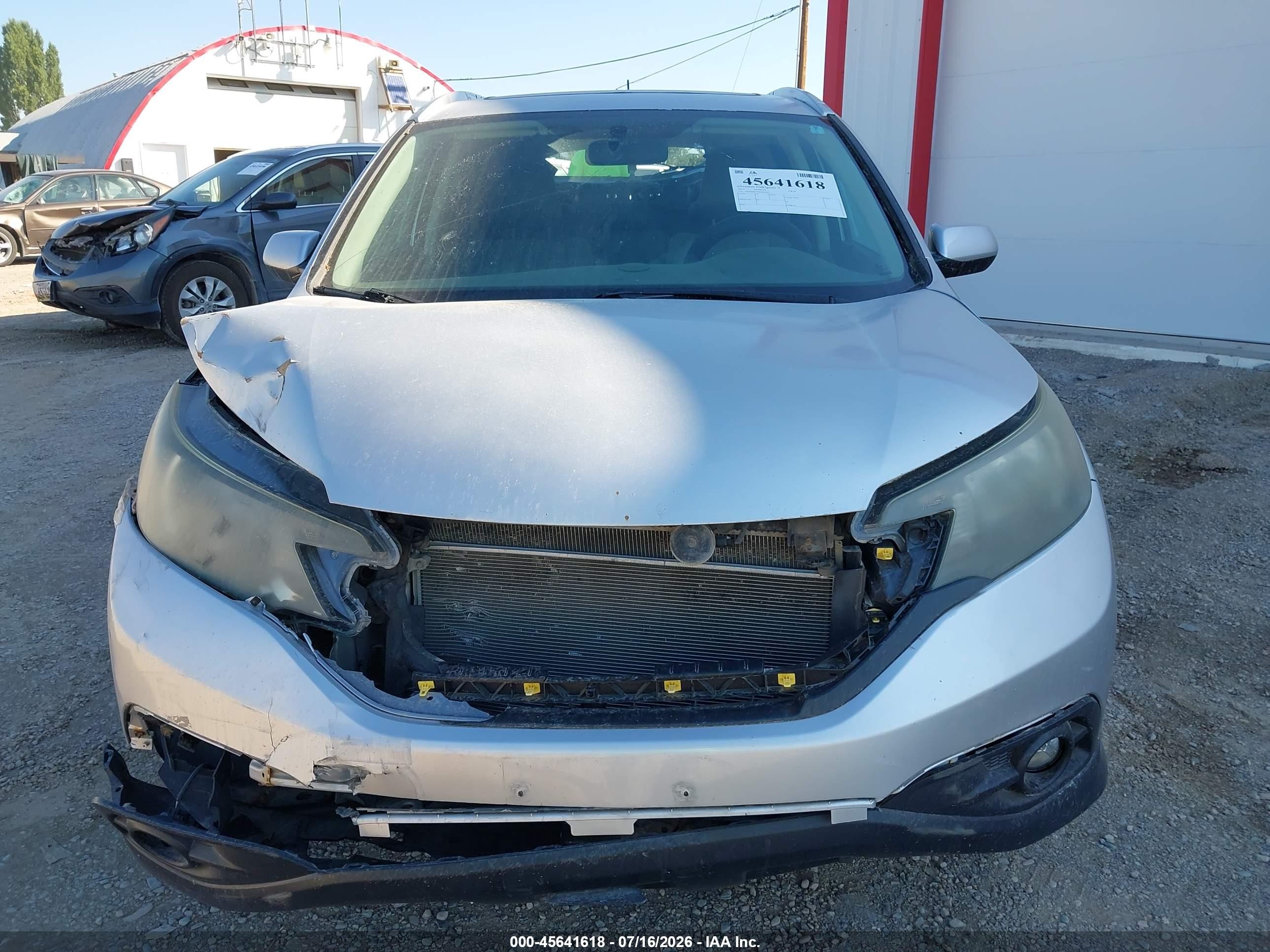 2013 Honda Cr-v Ex-l Silver vin: 2HKRM4H79DH655920