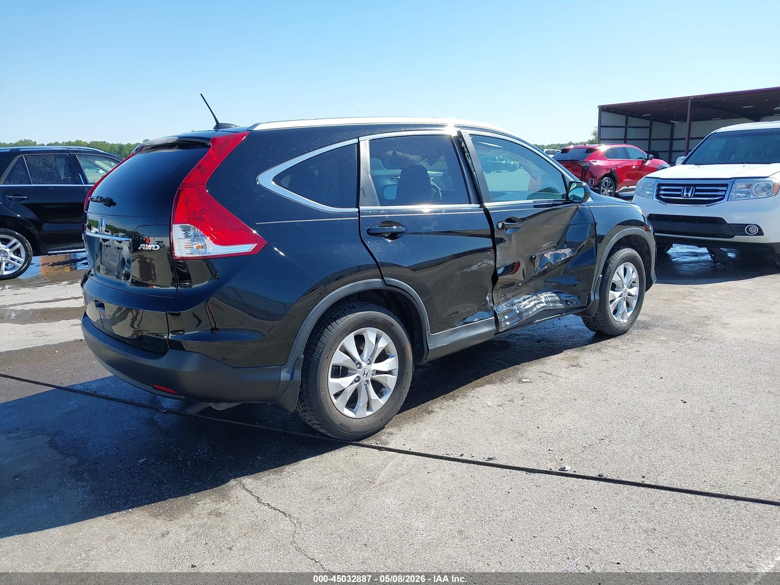 2013 Honda Cr-v Ex-l Черный vin: 2HKRM4H79DH672491
