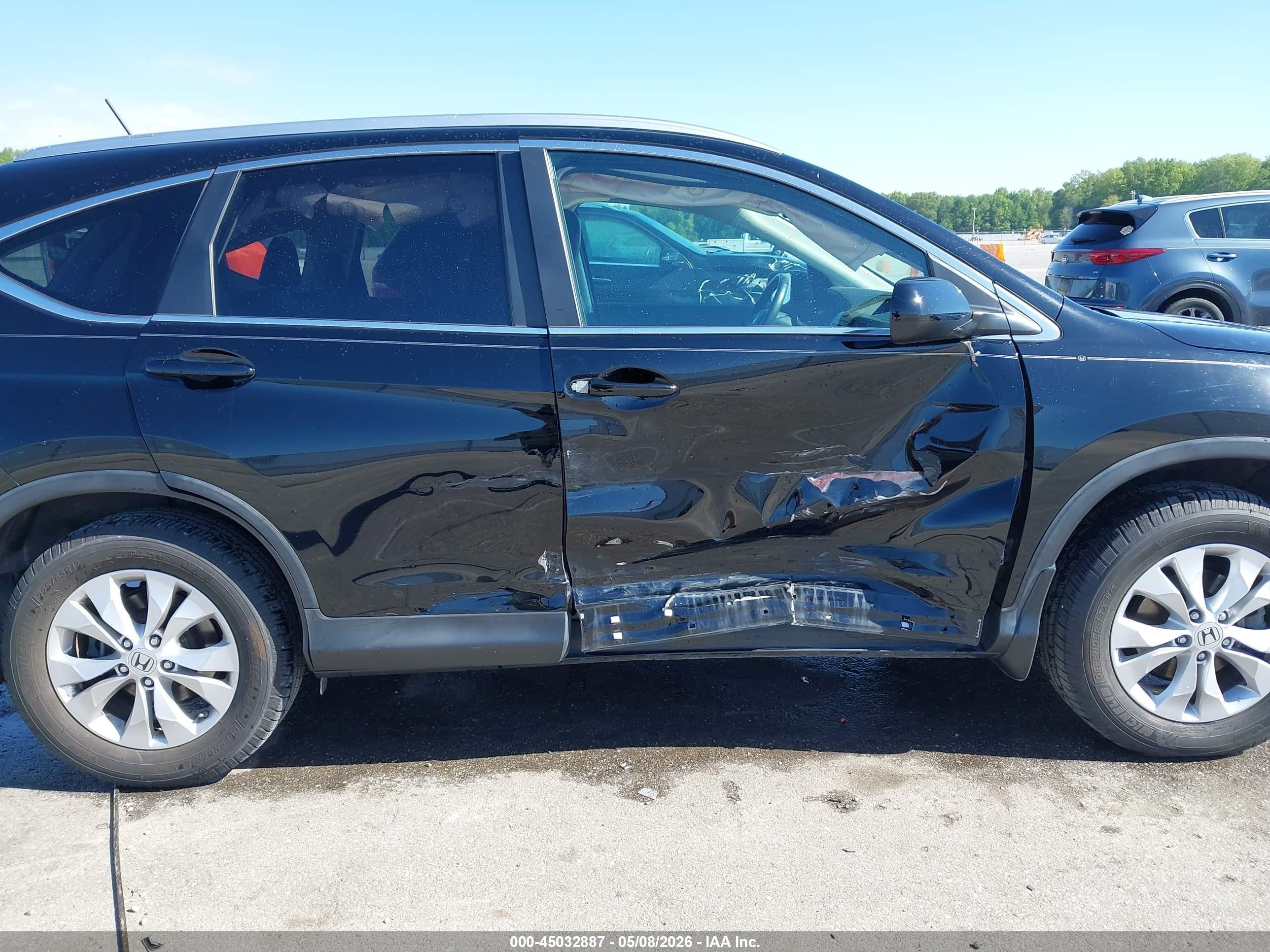 2013 Honda Cr-v Ex-l Черный vin: 2HKRM4H79DH672491