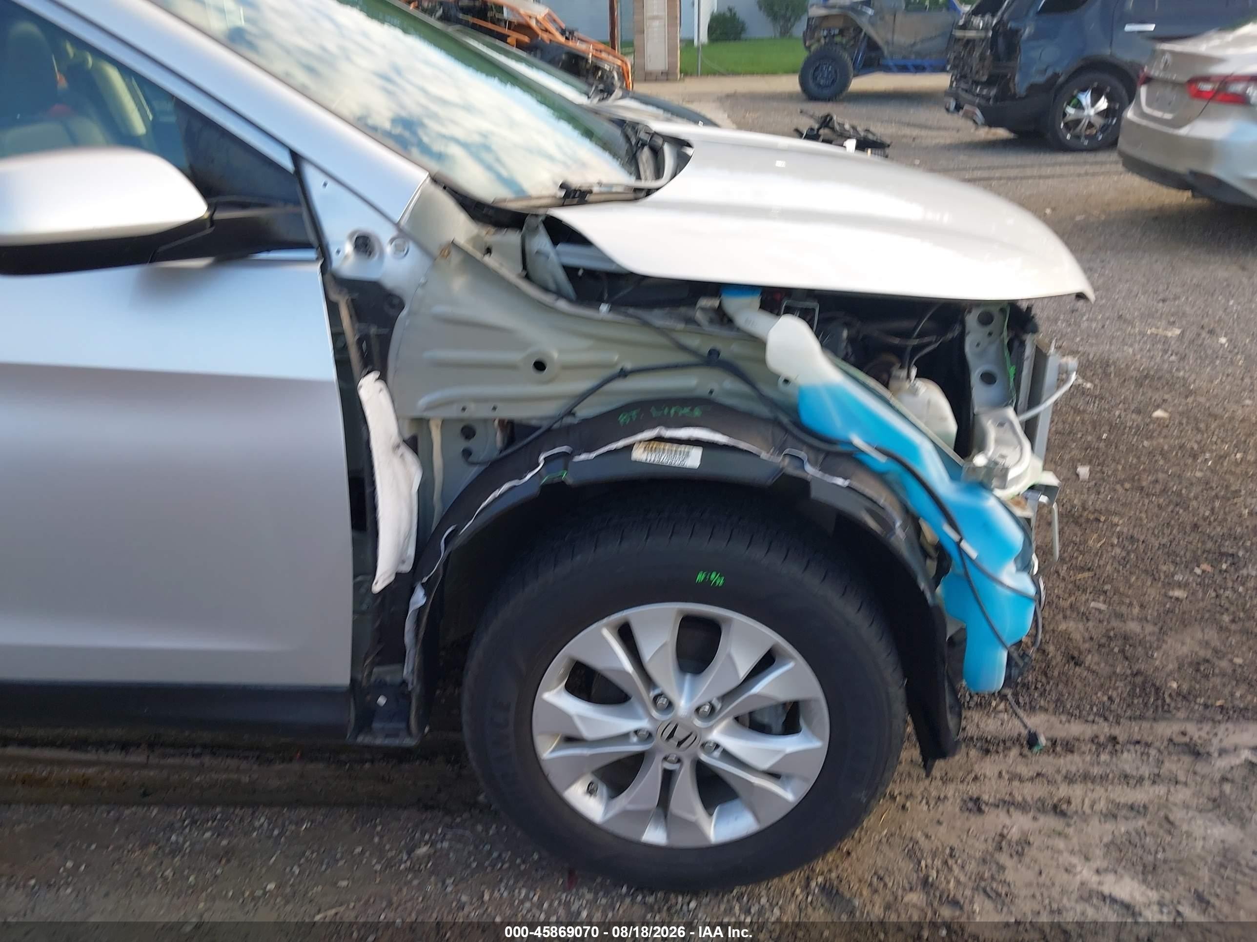 2013 Honda Cr-v Ex-l Silver vin: 2HKRM4H79DH694944
