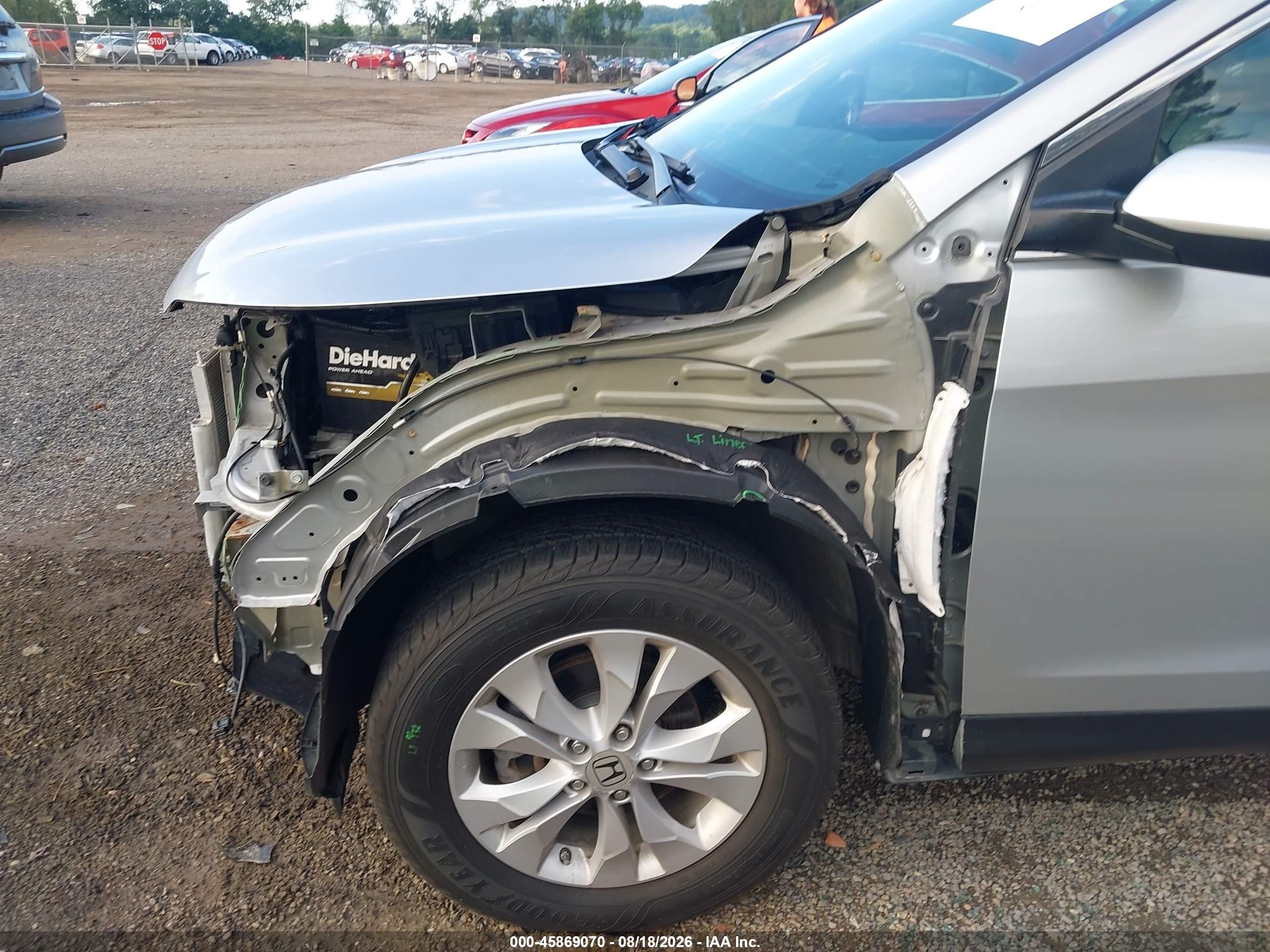 2013 Honda Cr-v Ex-l Silver vin: 2HKRM4H79DH694944