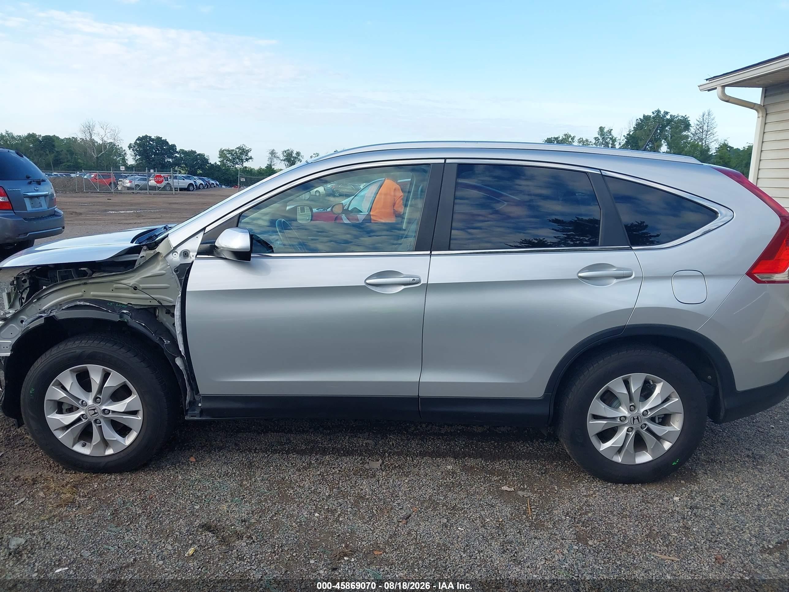 2013 Honda Cr-v Ex-l Silver vin: 2HKRM4H79DH694944