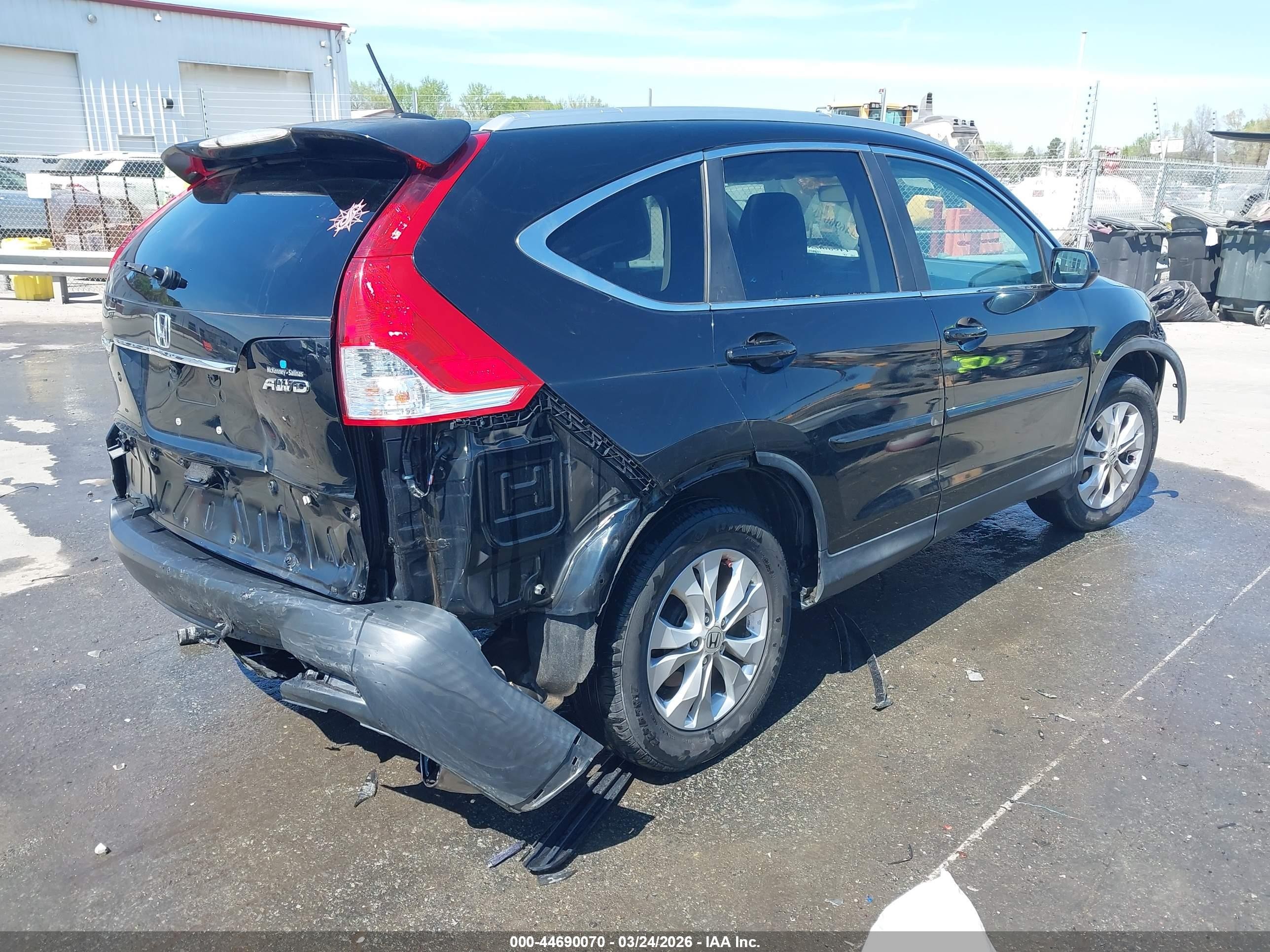 2014 Honda Cr-v Ex-l Black vin: 2HKRM4H79EH626435