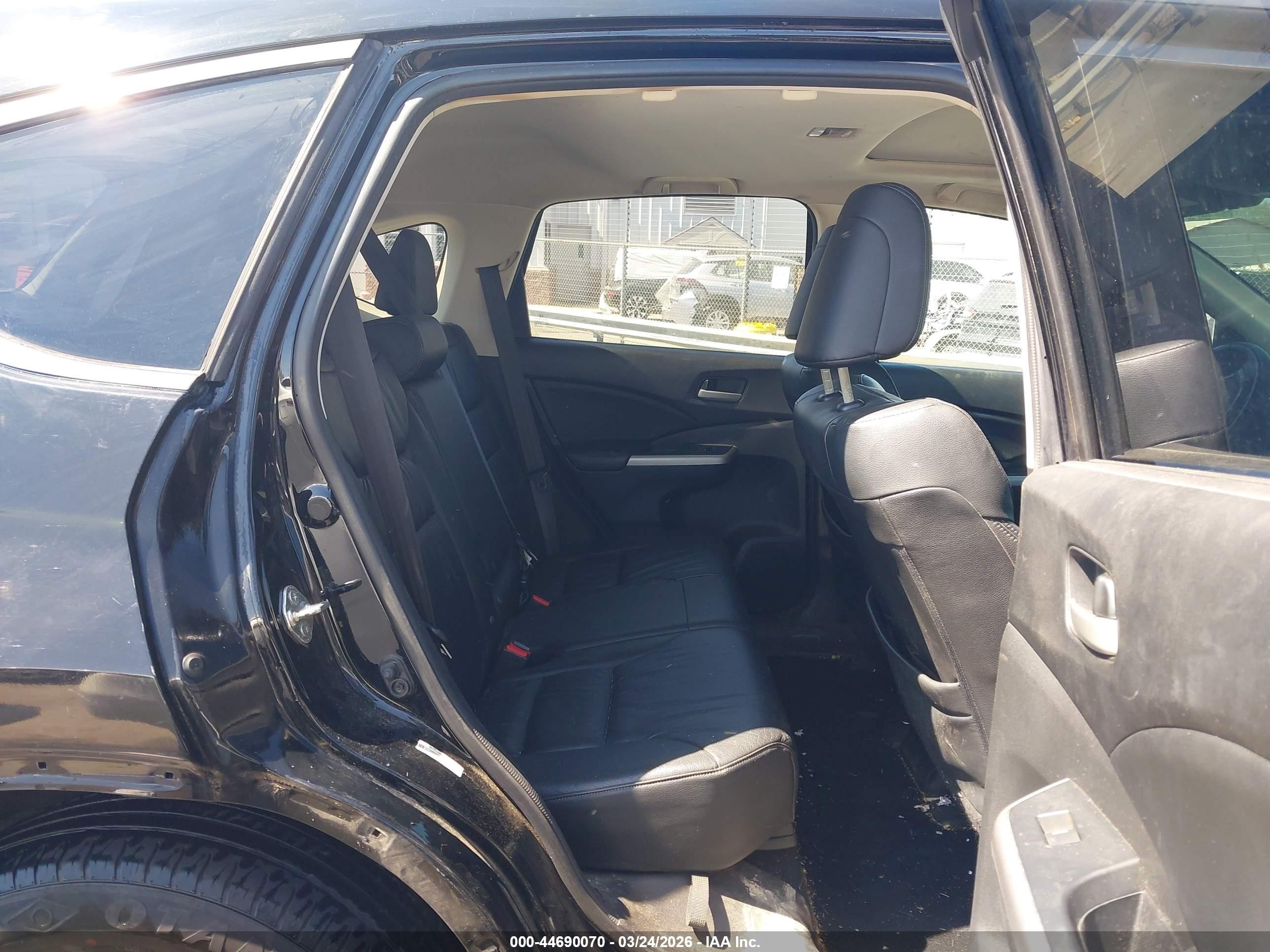 2014 Honda Cr-v Ex-l Black vin: 2HKRM4H79EH626435