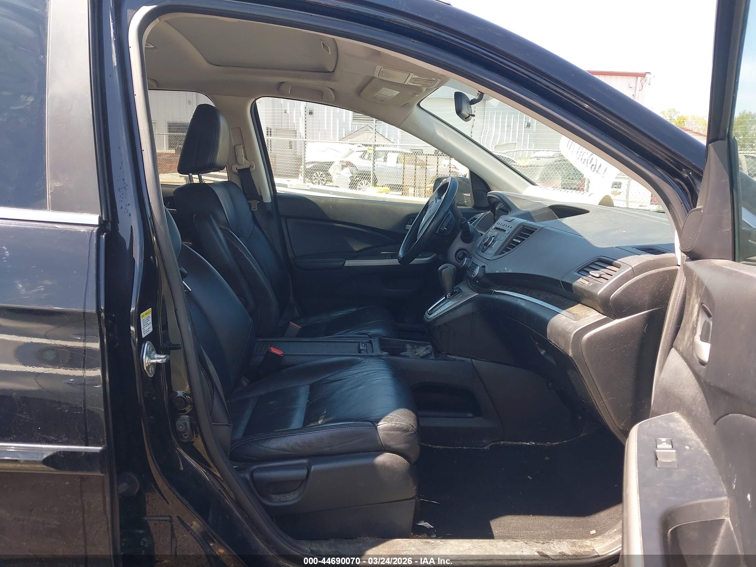 2014 Honda Cr-v Ex-l Black vin: 2HKRM4H79EH626435