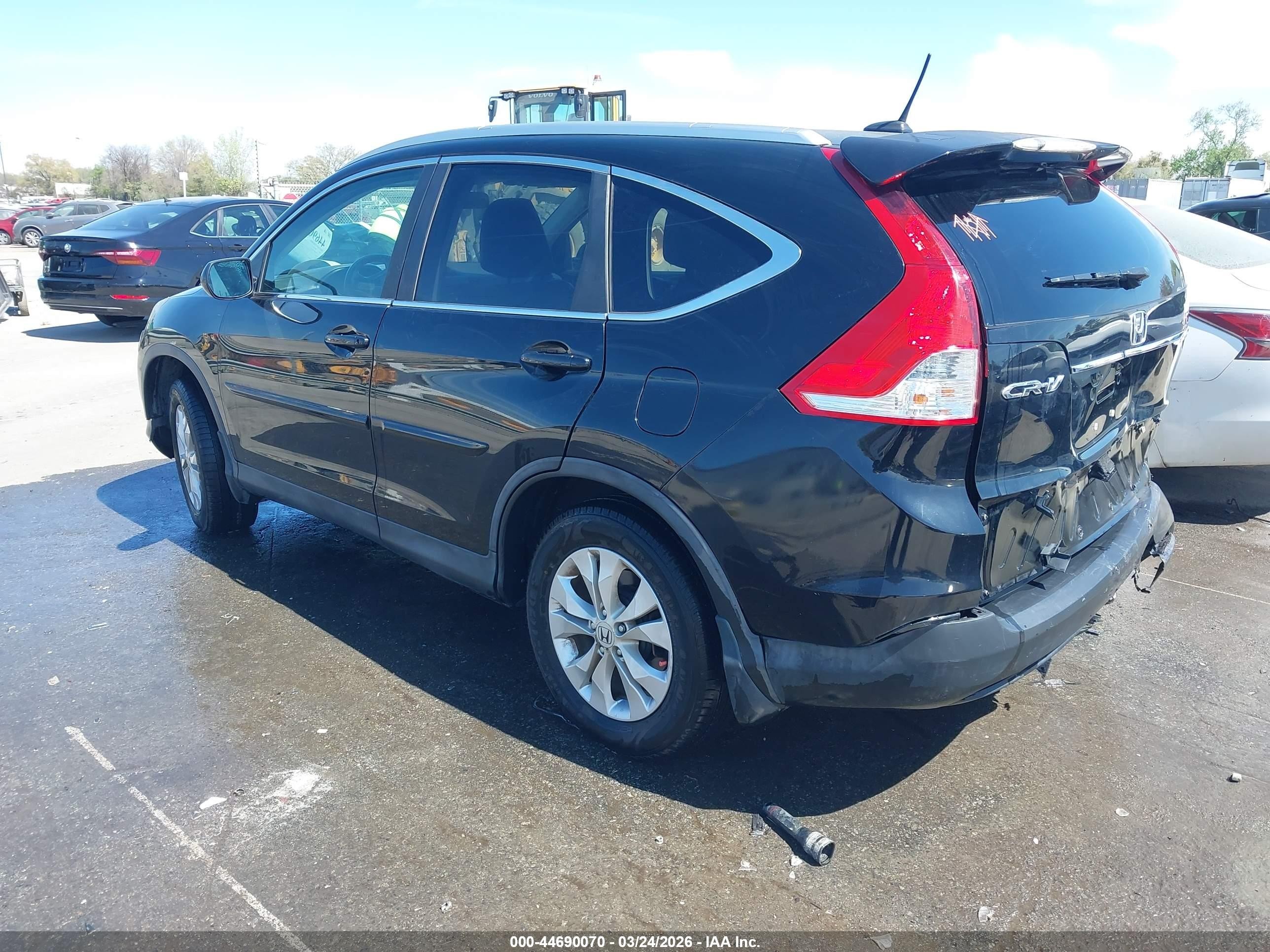 2014 Honda Cr-v Ex-l Black vin: 2HKRM4H79EH626435