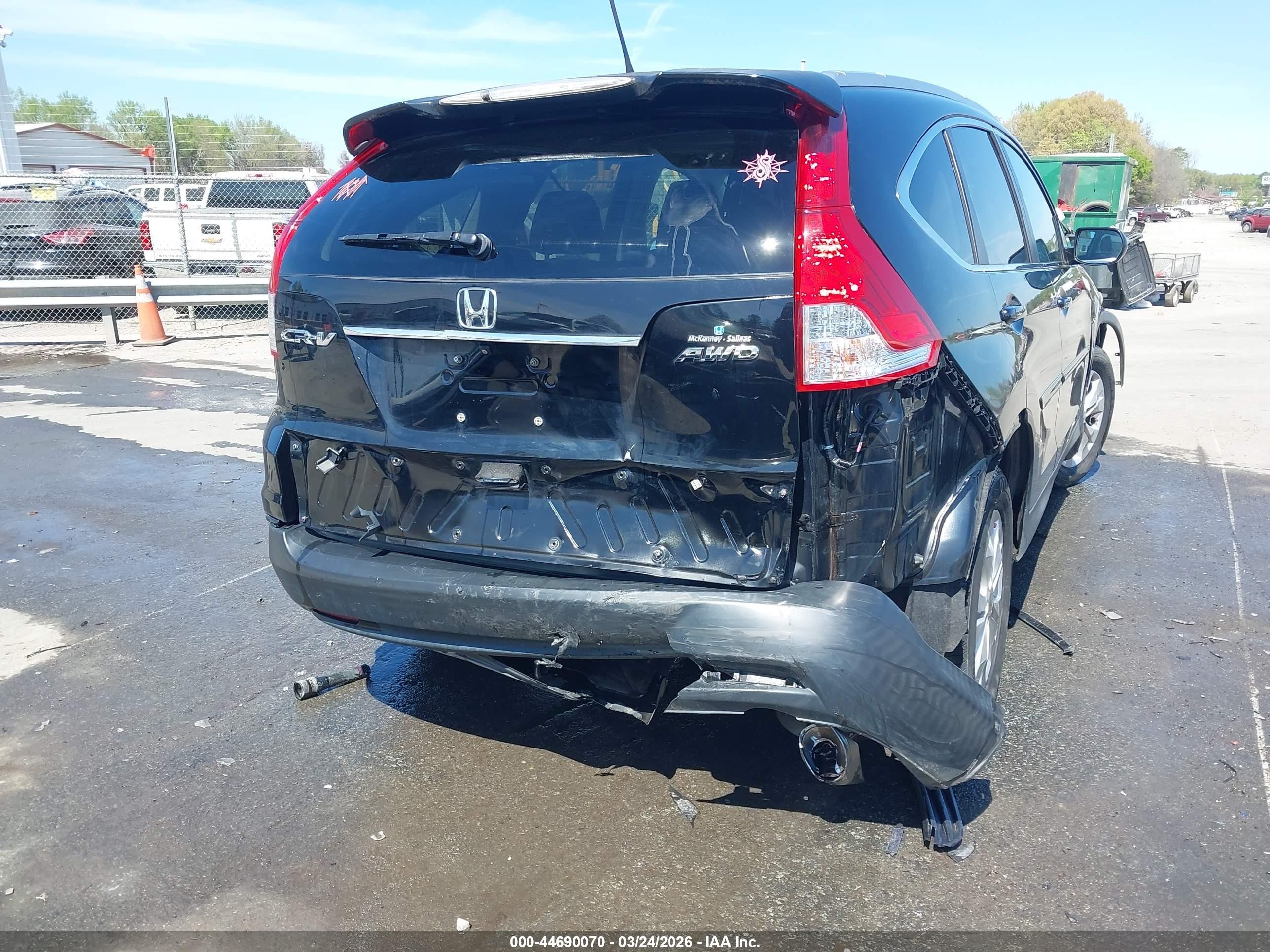 2014 Honda Cr-v Ex-l Black vin: 2HKRM4H79EH626435