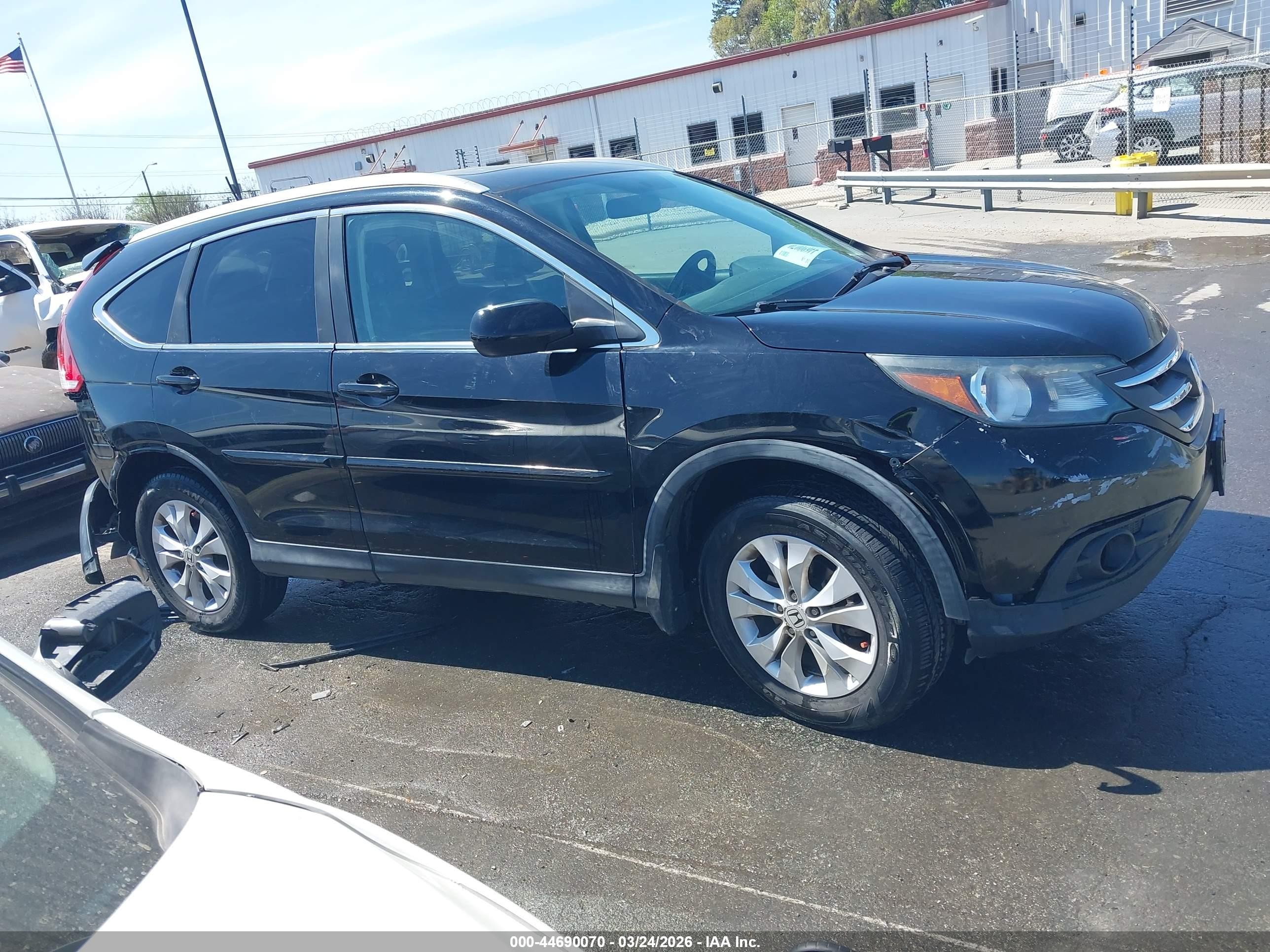 2014 Honda Cr-v Ex-l Black vin: 2HKRM4H79EH626435