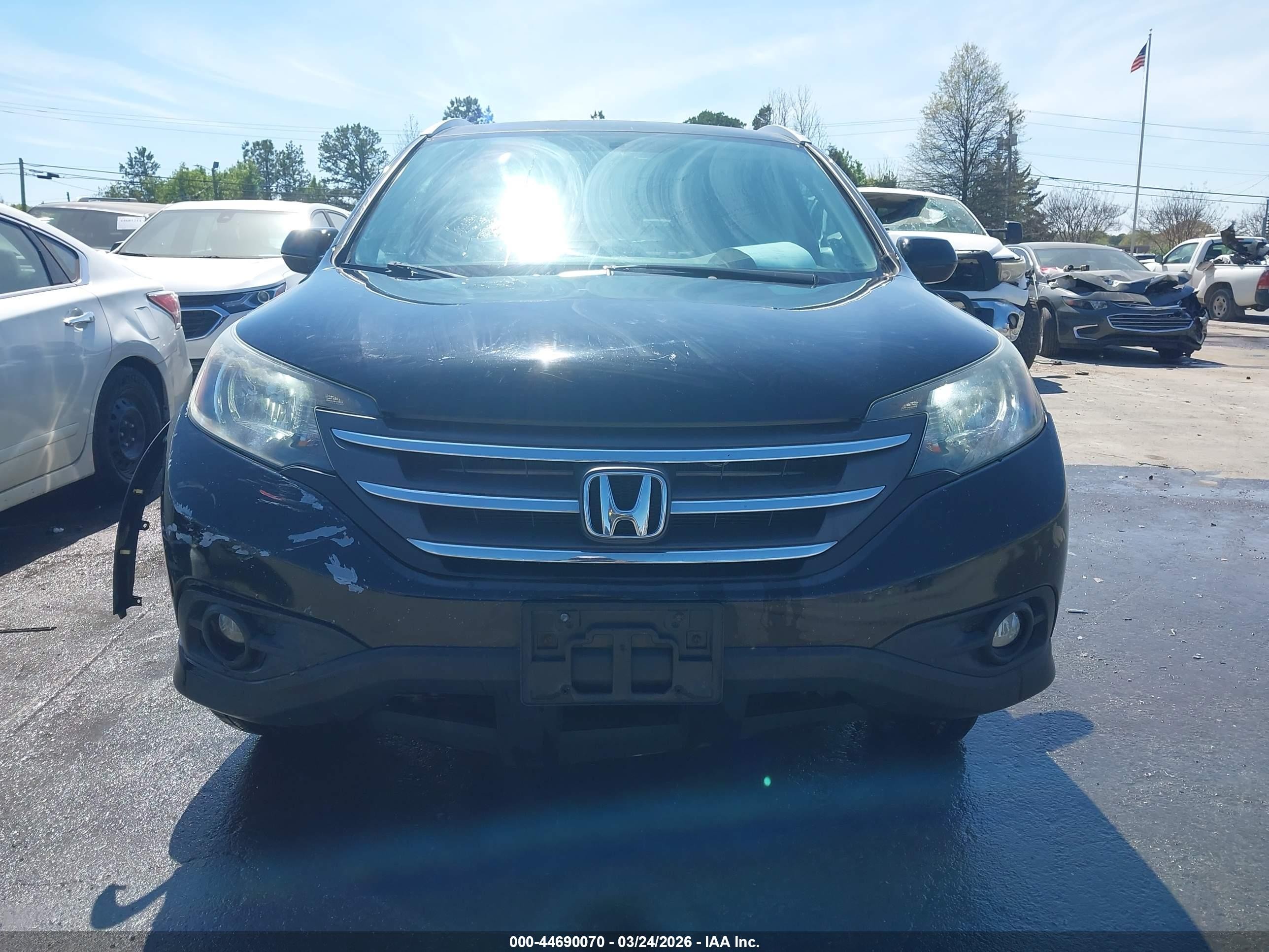 2014 Honda Cr-v Ex-l Black vin: 2HKRM4H79EH626435