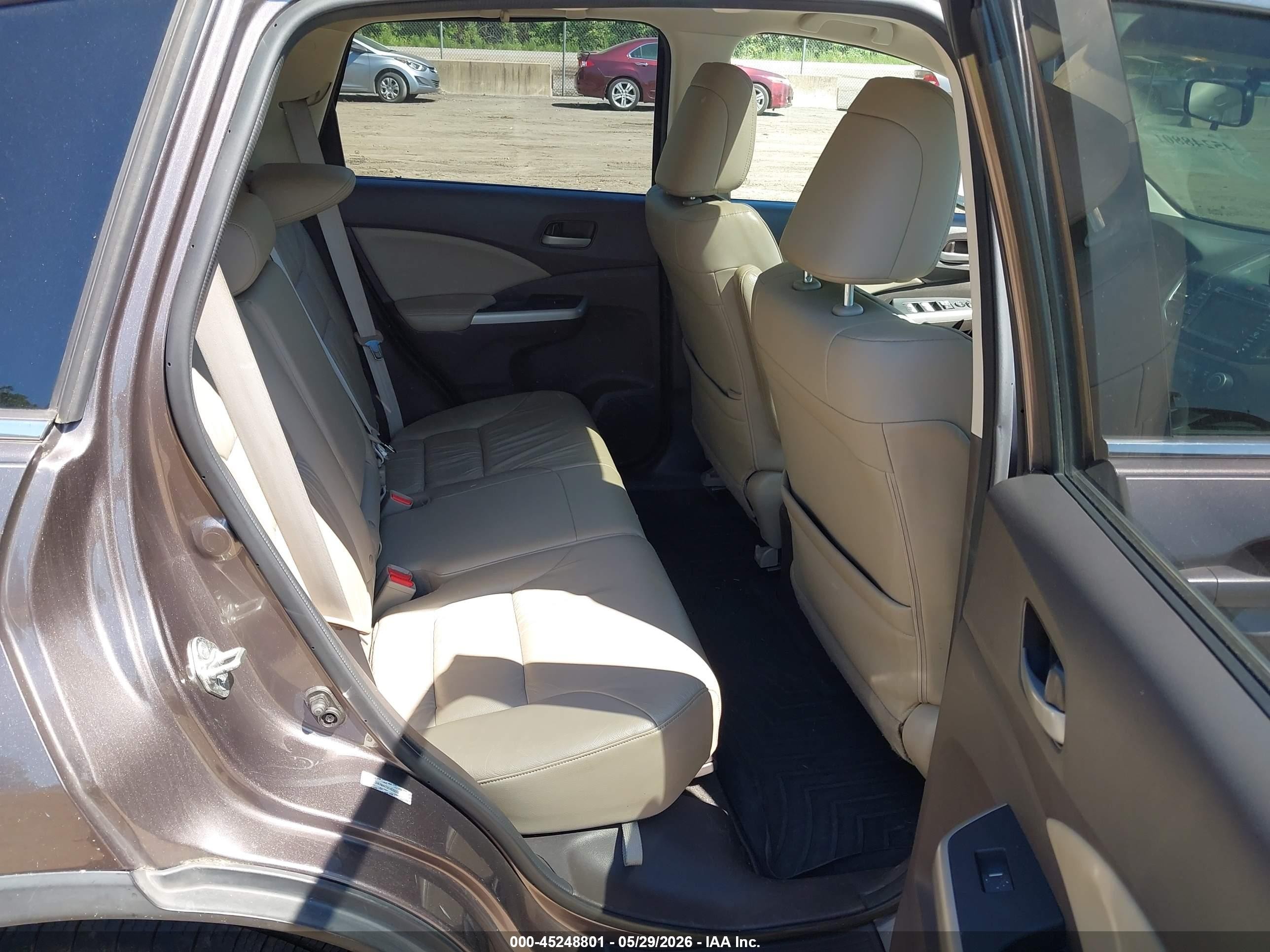 2014 Honda Cr-v Ex-l Brown vin: 2HKRM4H79EH629058