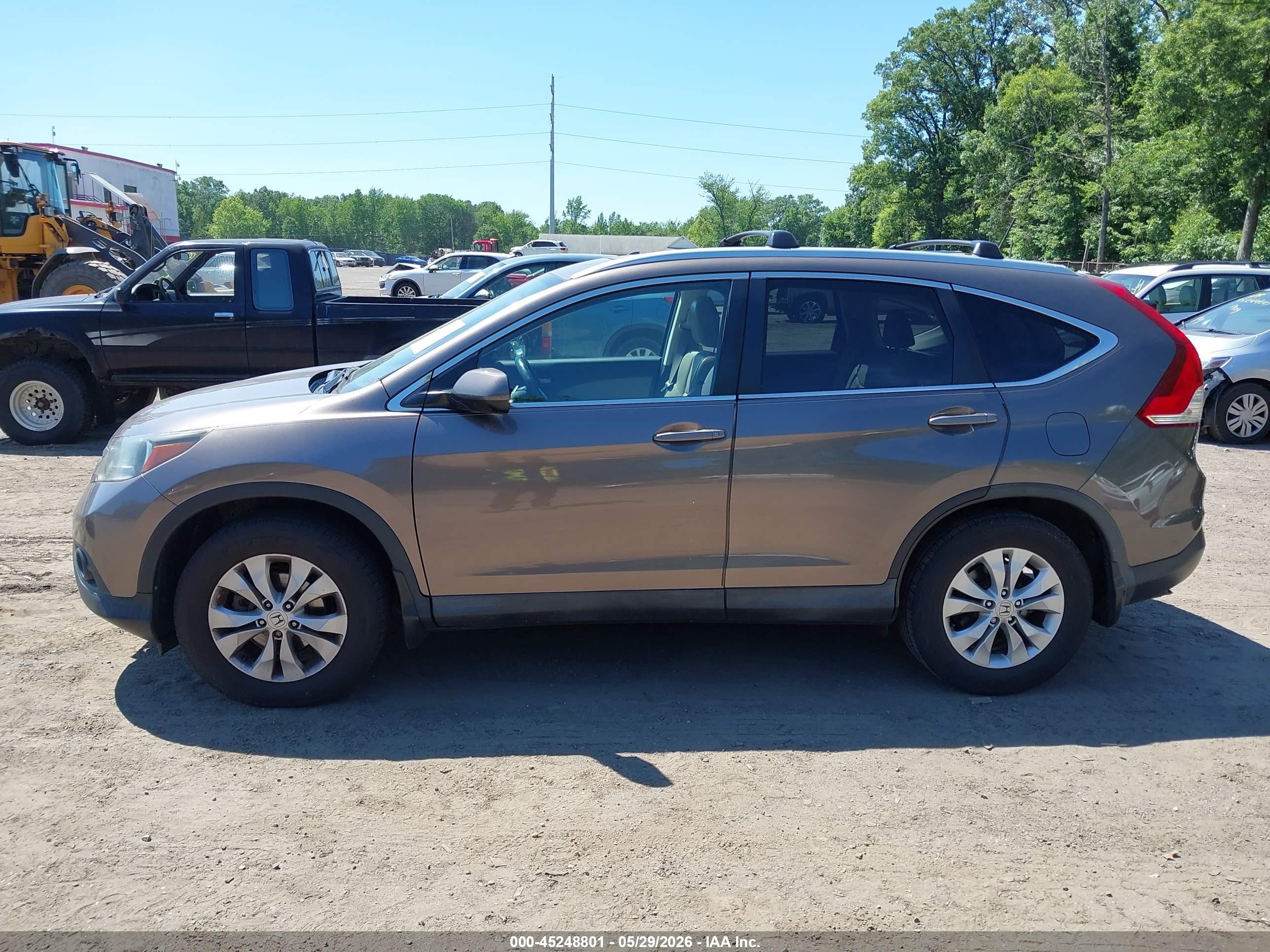 2014 Honda Cr-v Ex-l Brown vin: 2HKRM4H79EH629058