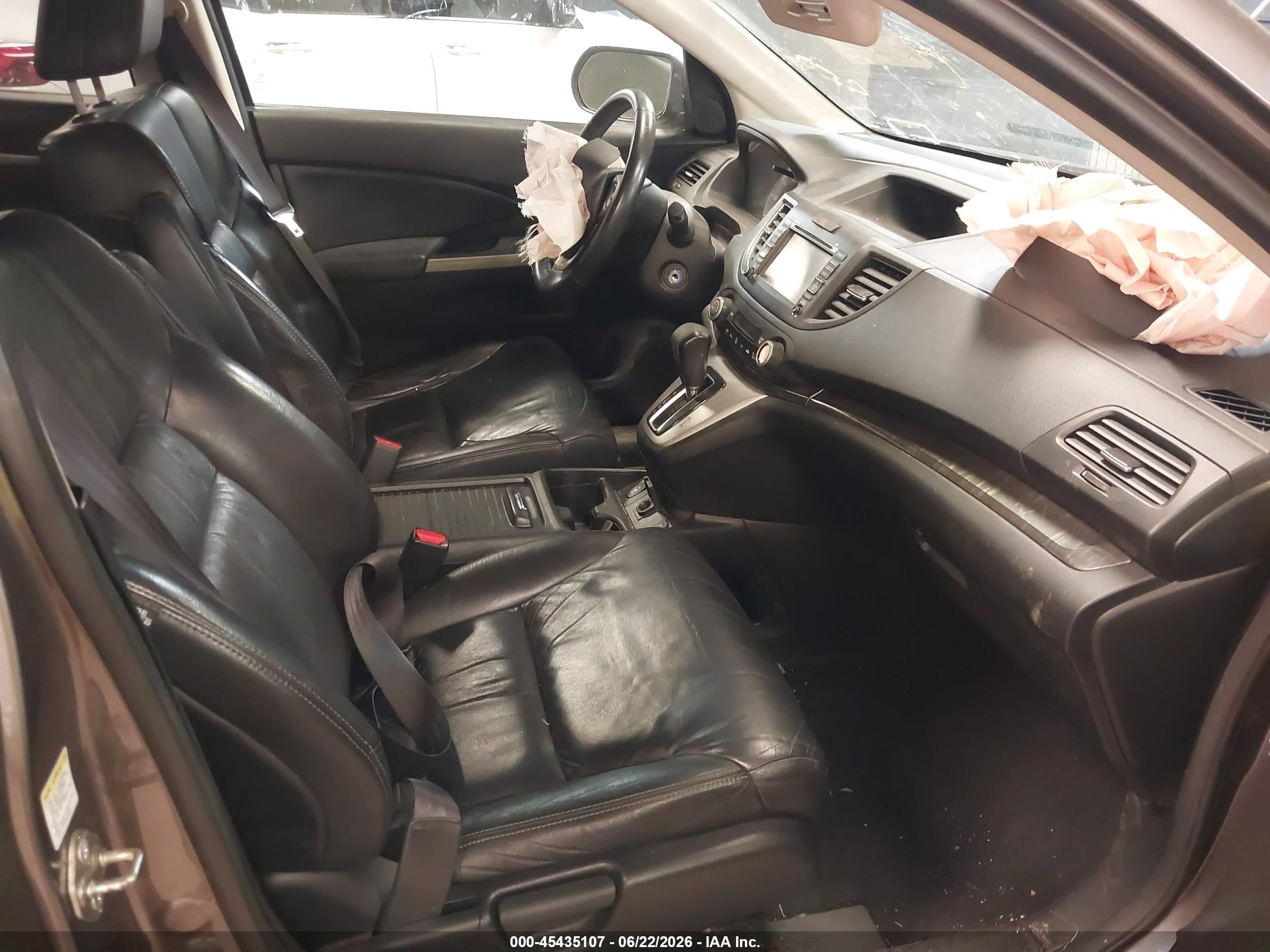 2014 Honda Cr-v Ex-l Gray vin: 2HKRM4H79EH637452