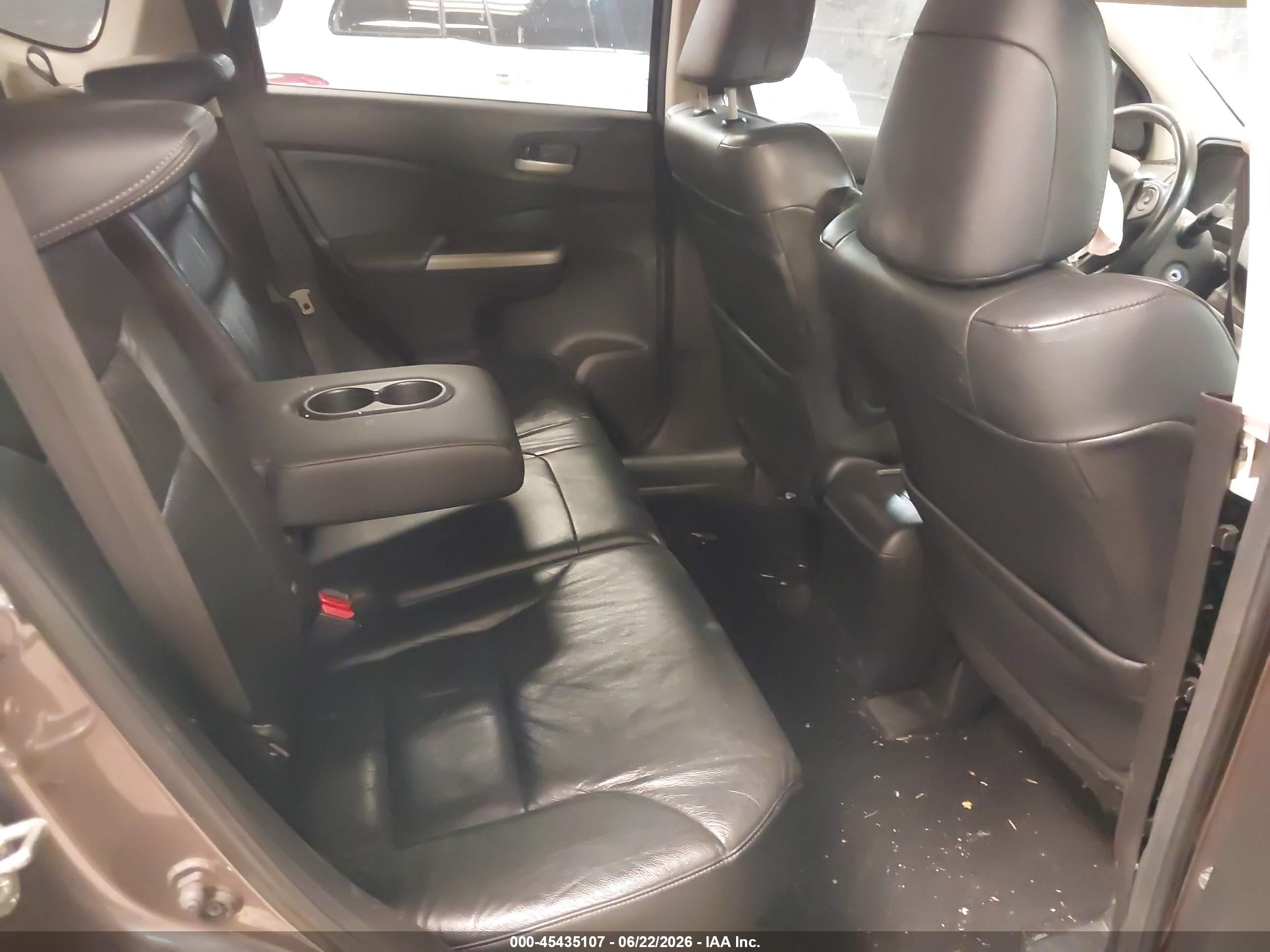 2014 Honda Cr-v Ex-l Gray vin: 2HKRM4H79EH637452