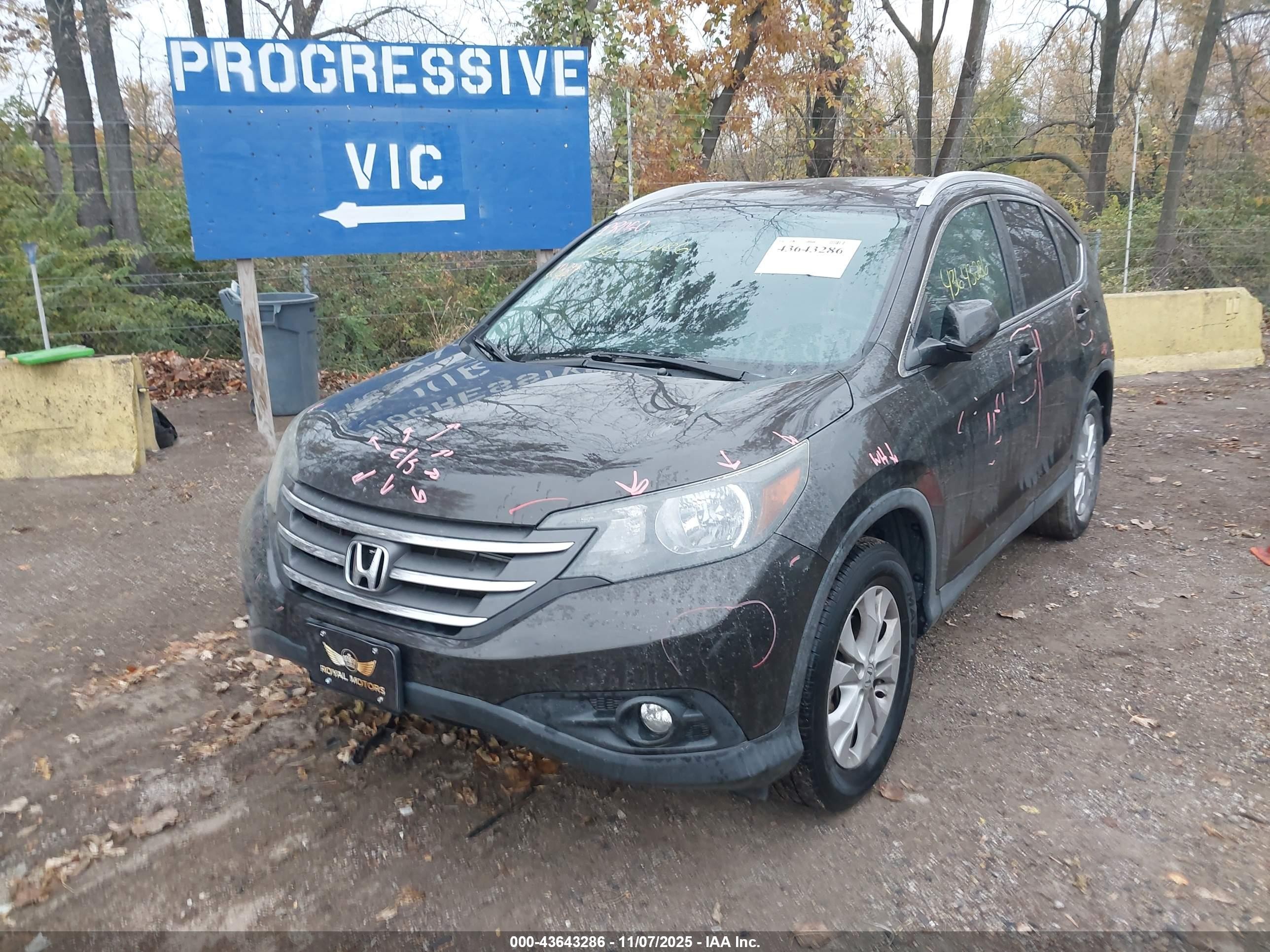 2014 Honda Cr-v Exl Brown vin: 2HKRM4H79EH641999