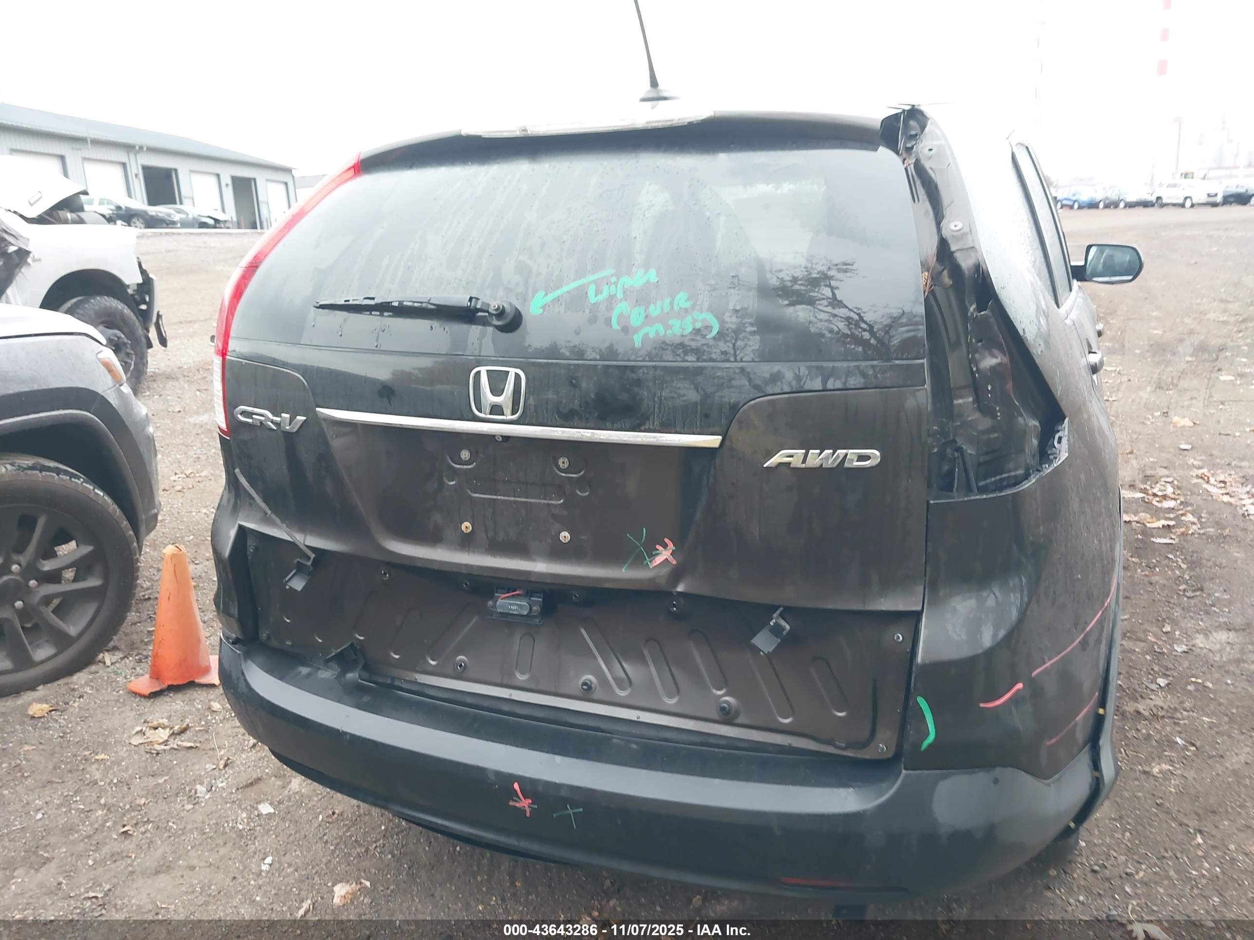2014 Honda Cr-v Exl Brown vin: 2HKRM4H79EH641999