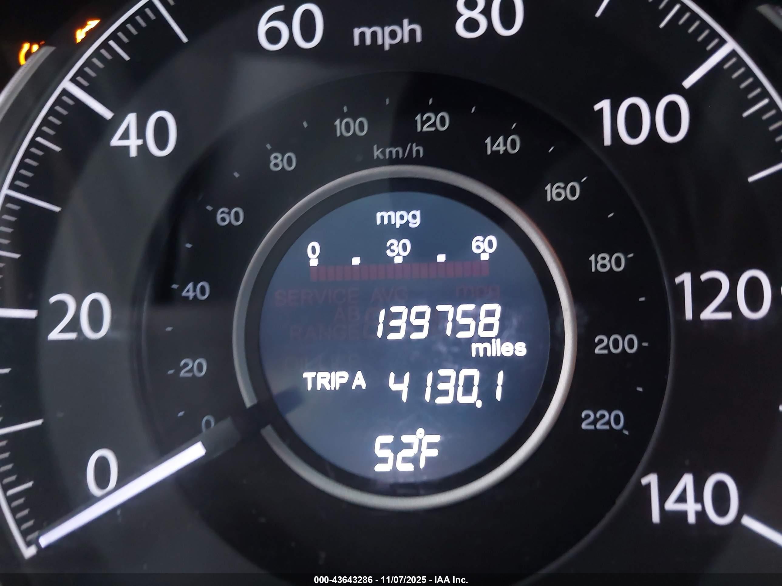 2014 Honda Cr-v Exl Brown vin: 2HKRM4H79EH641999
