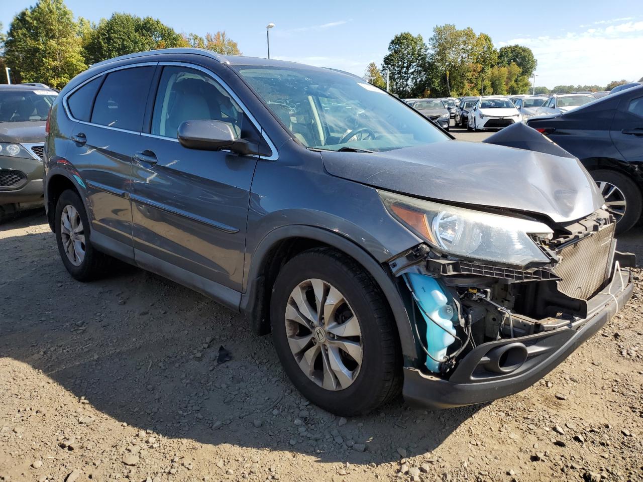 2014 Honda Cr-v Exl Charcoal vin: 2HKRM4H79EH646152